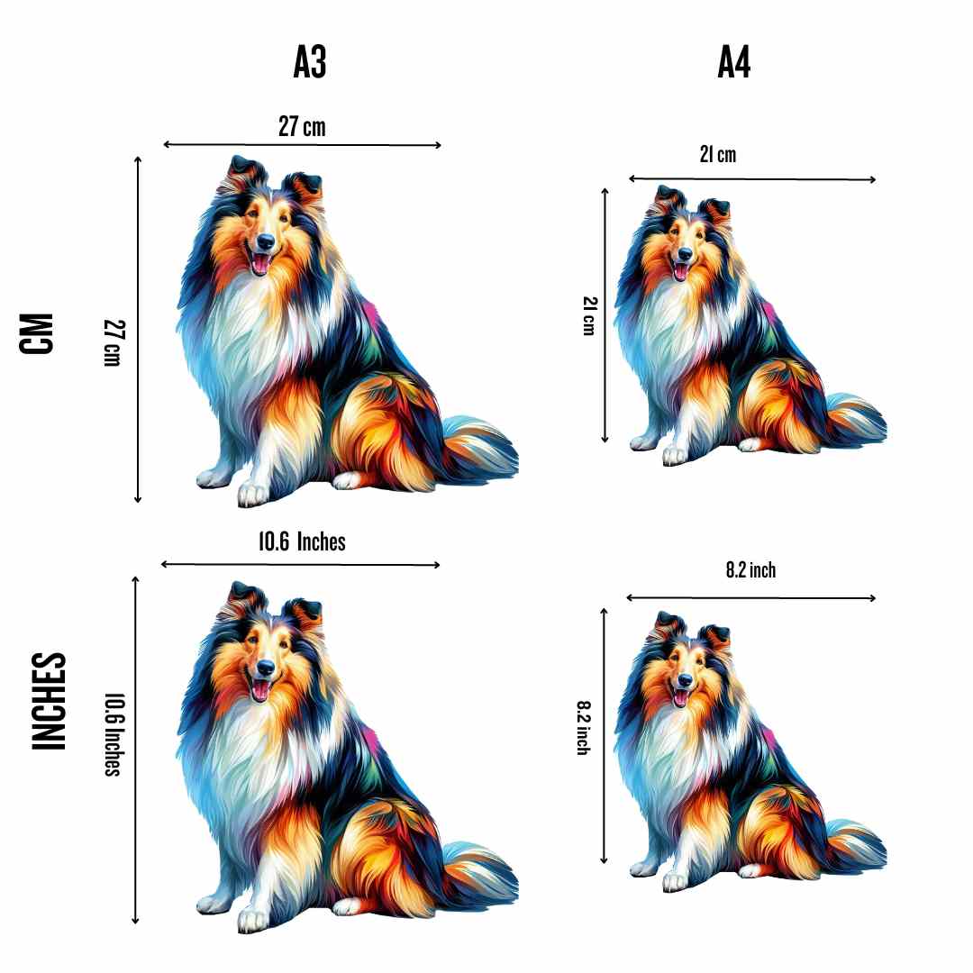 Collie / Rough Collie Dog - Jigsaw Puzzle