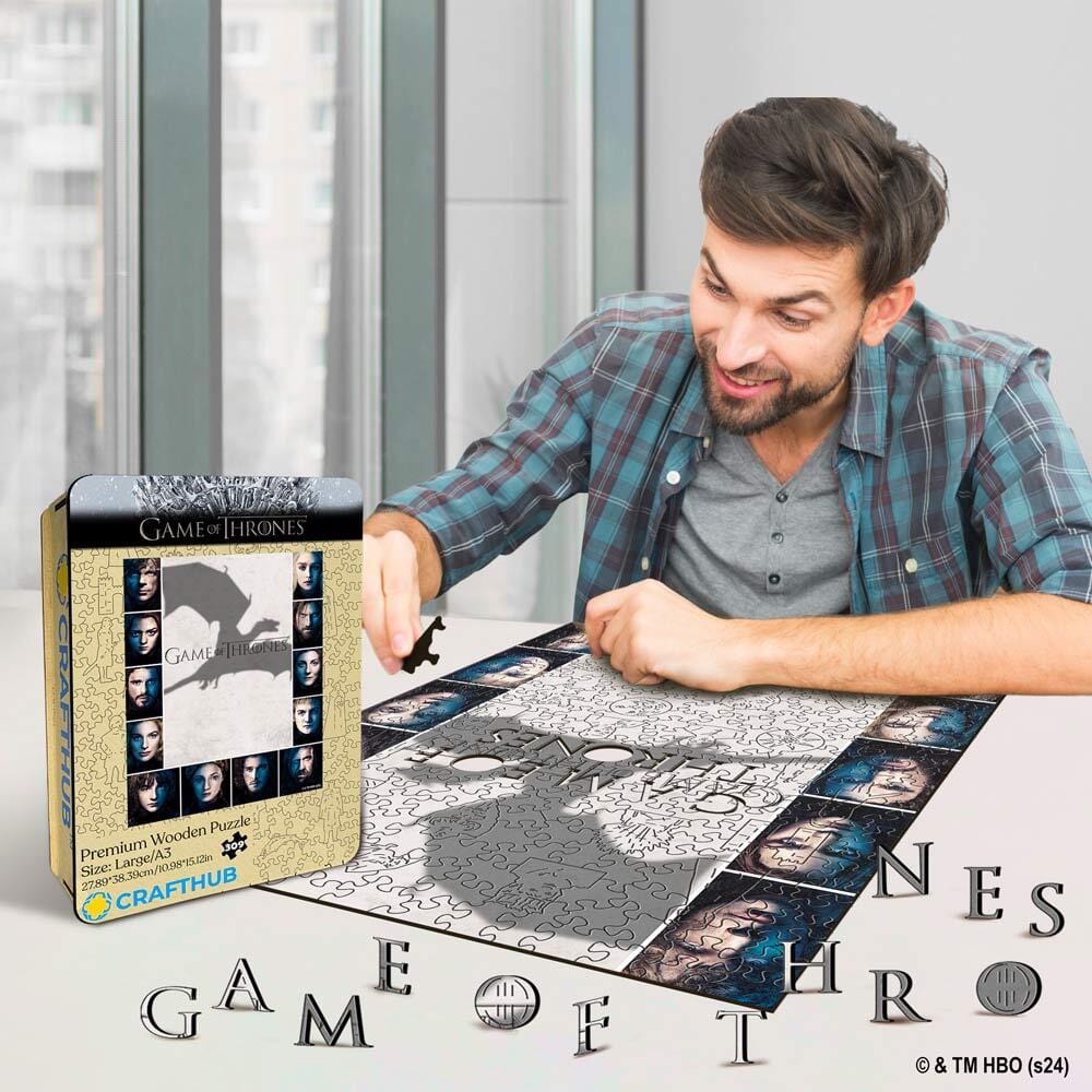 Faces of Westeros - Wooden Jigsaw Puzzle