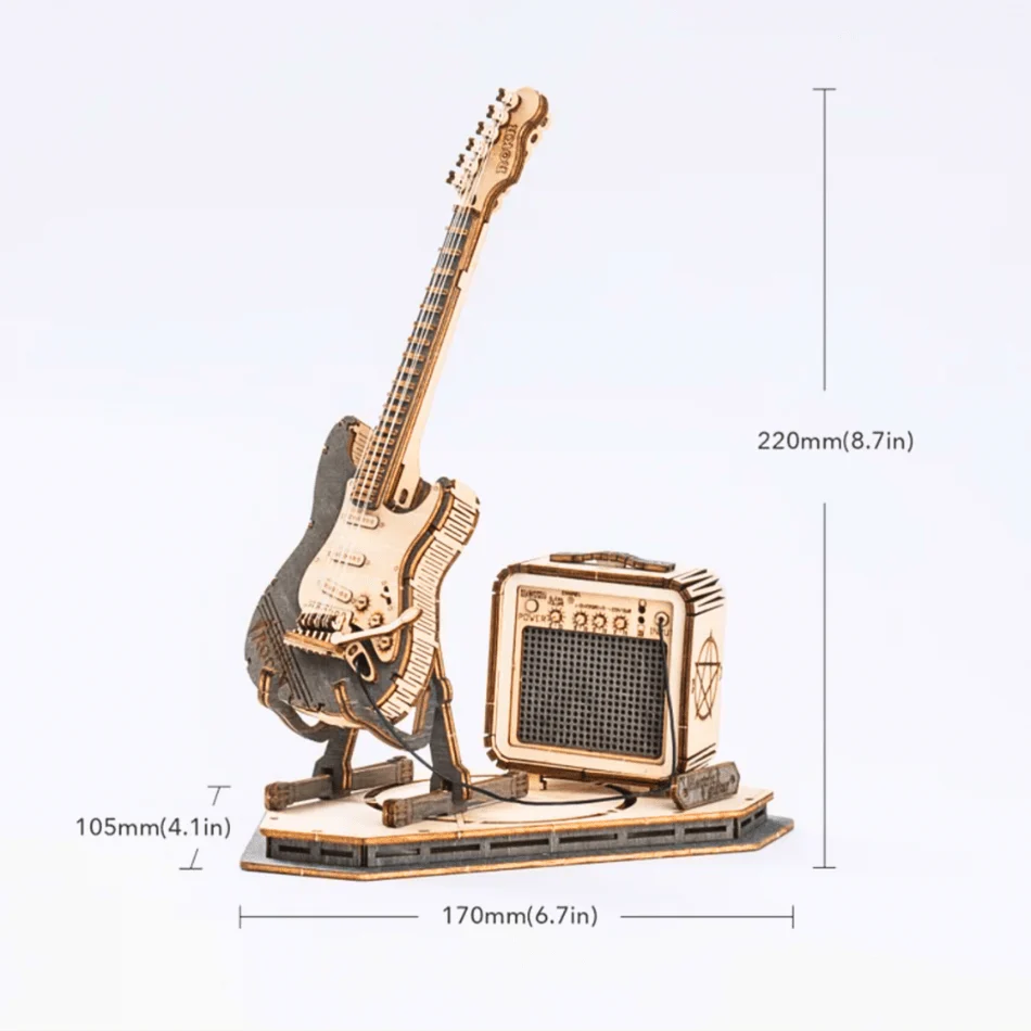 Electric Guitar Model 3D Puzzle