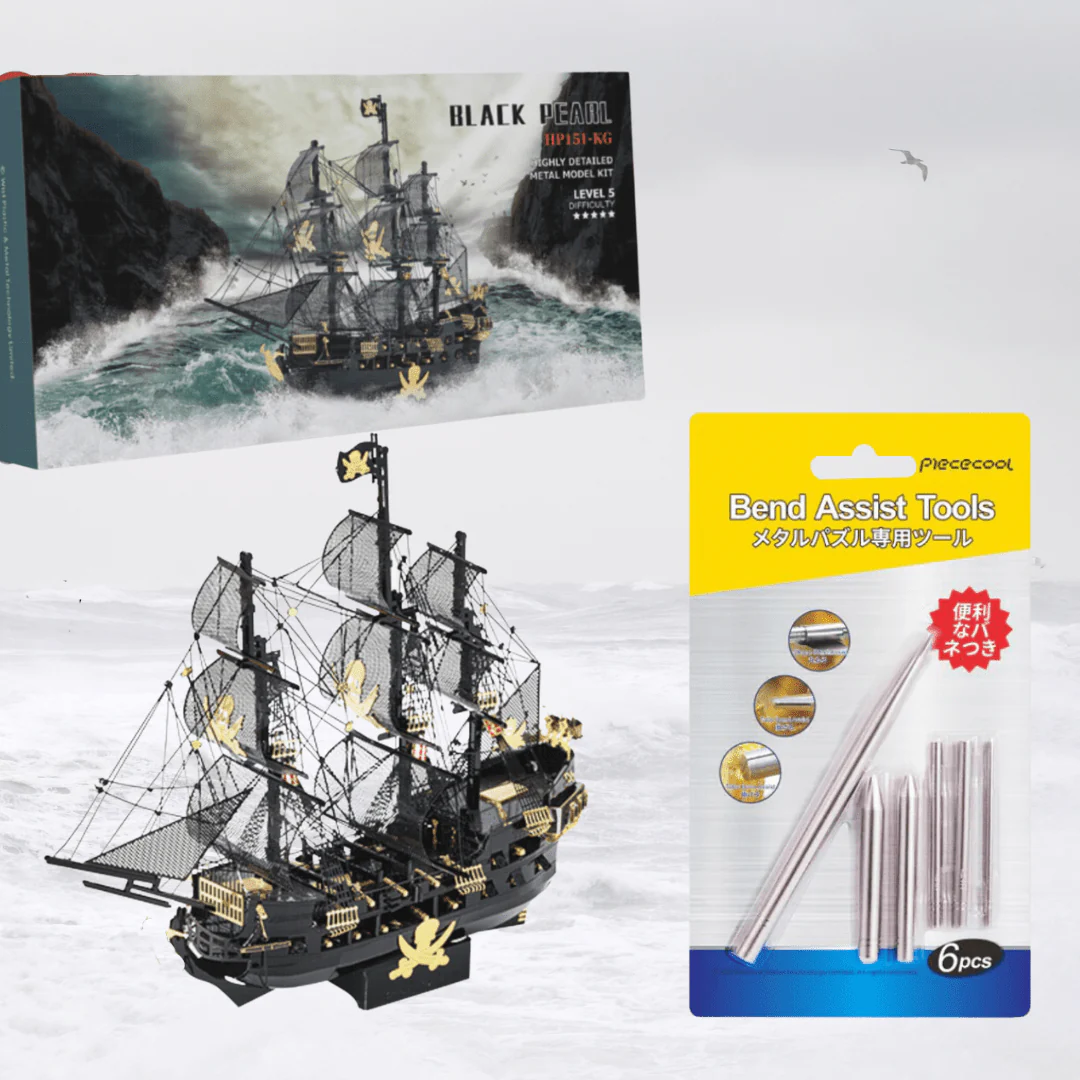 Black Pearl Pirate Ship 3D Metal Puzzle