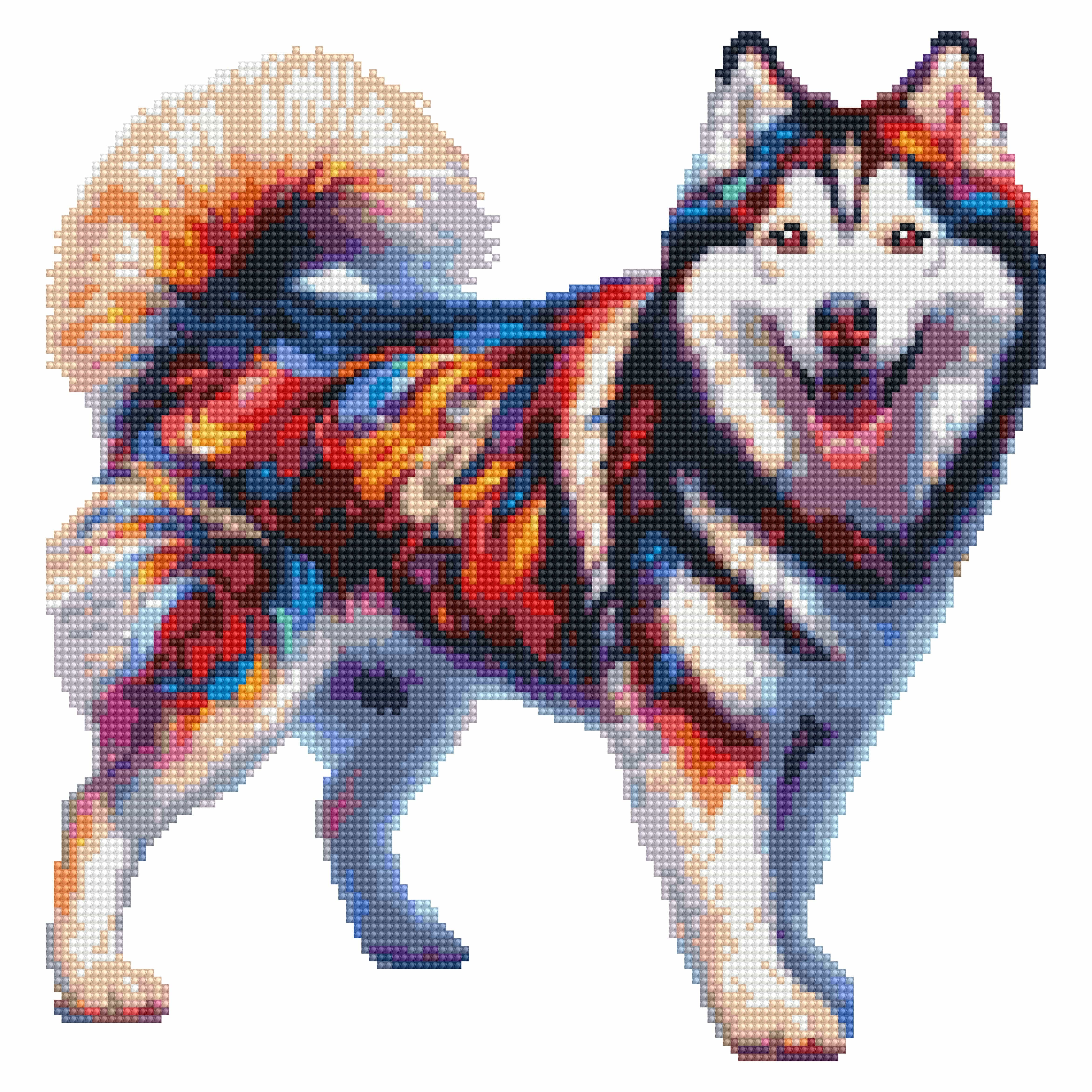 Husky Dog - Diamond Painting Kit