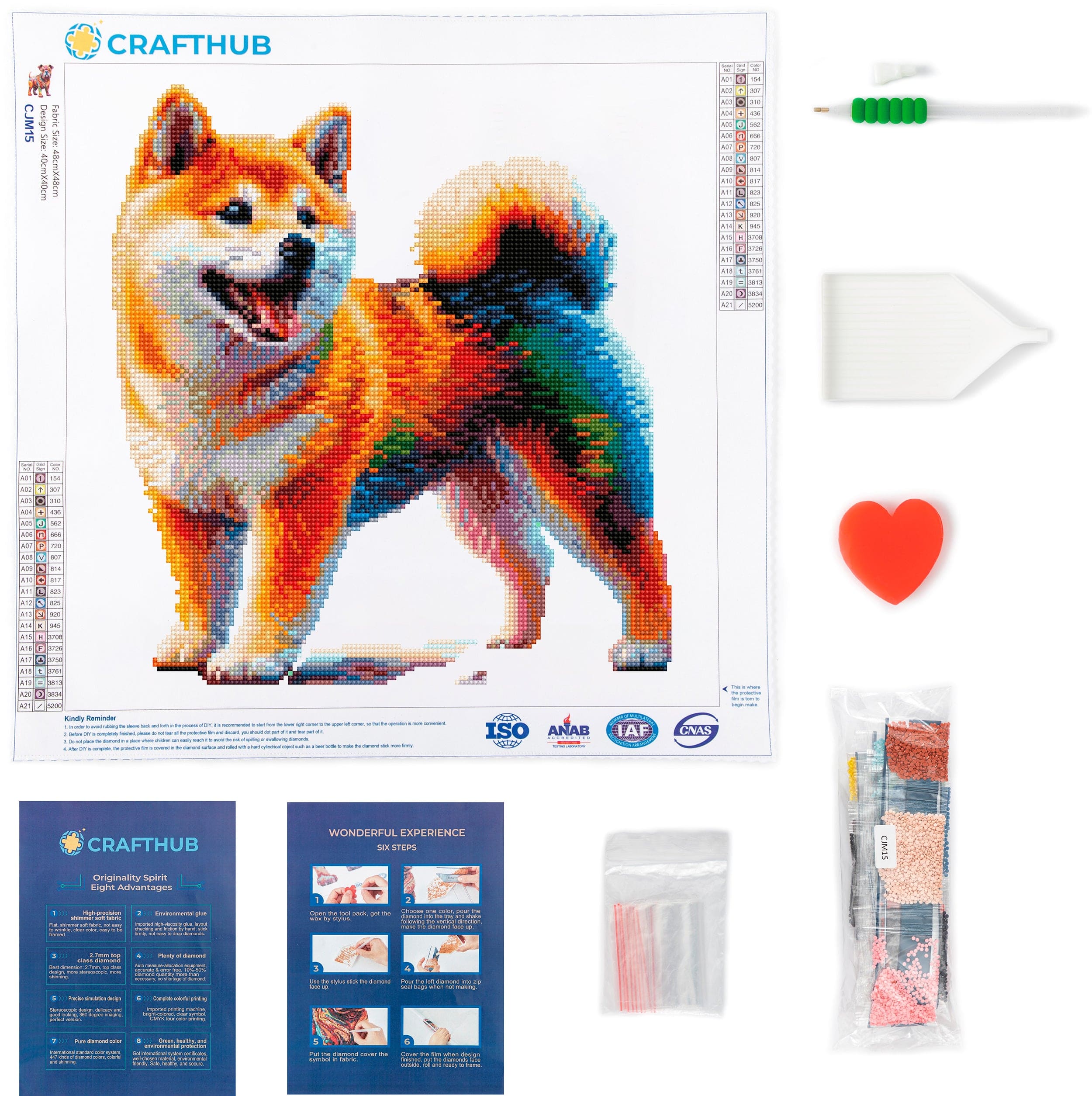 Shiba Inu Dog - Diamond Painting Kit