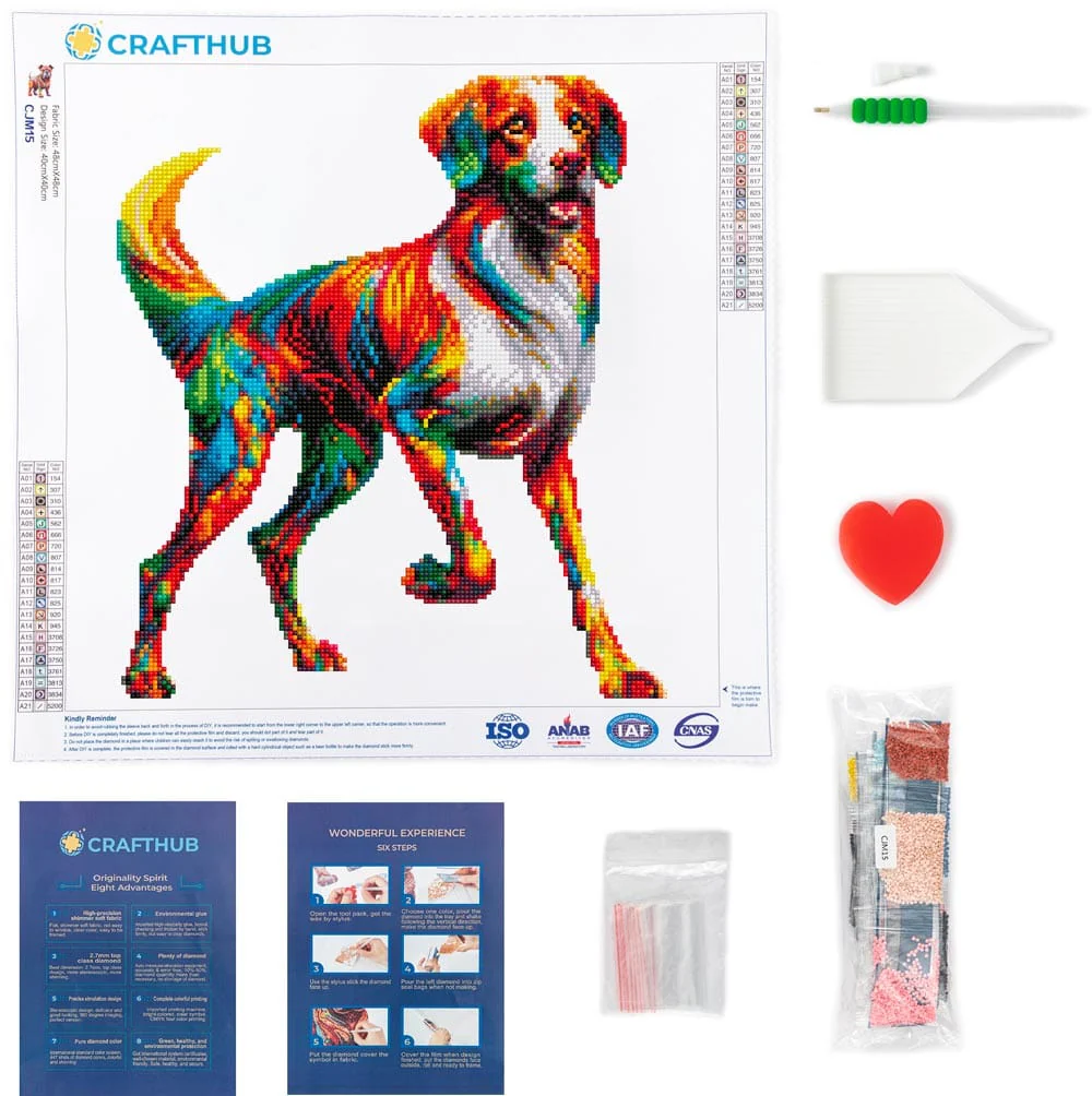 Brittany Dog - Diamond Painting Kit