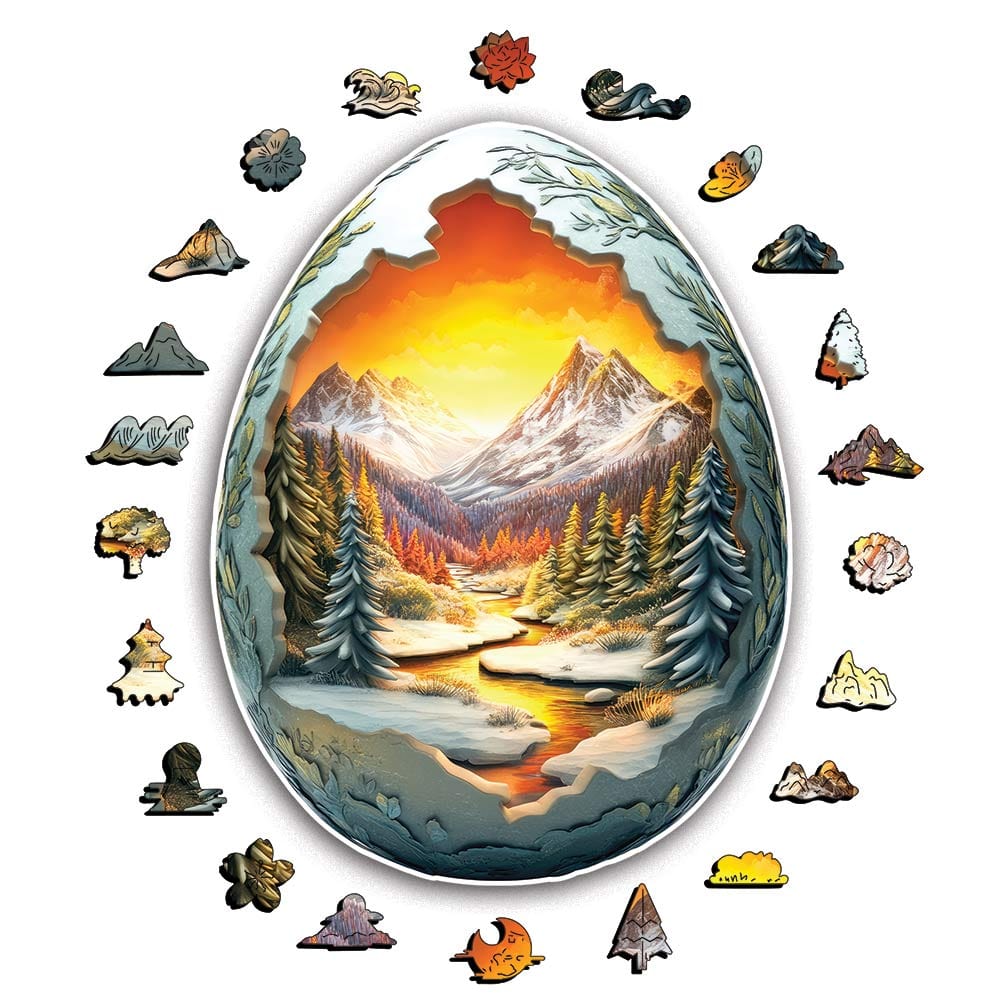 Snowy Egg - Jigsaw Puzzle