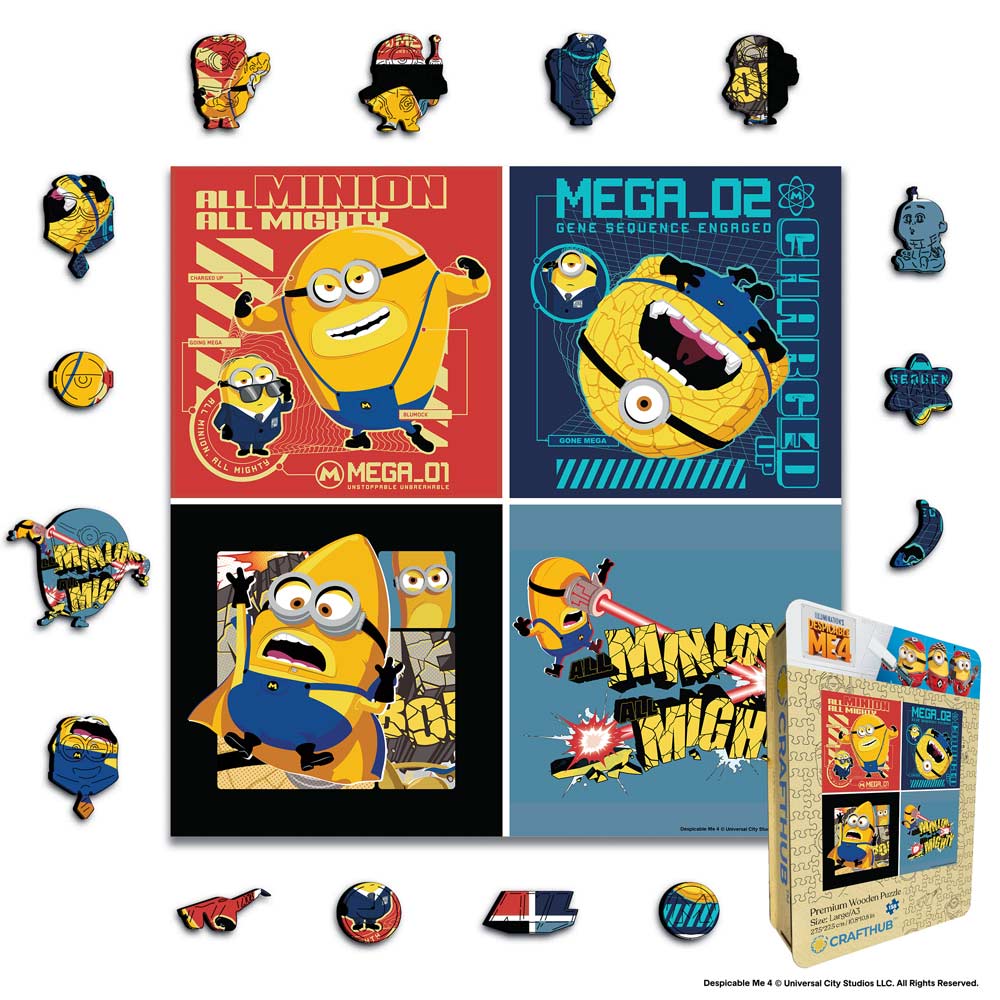 Mega Minions - Wooden Jigsaw Puzzle