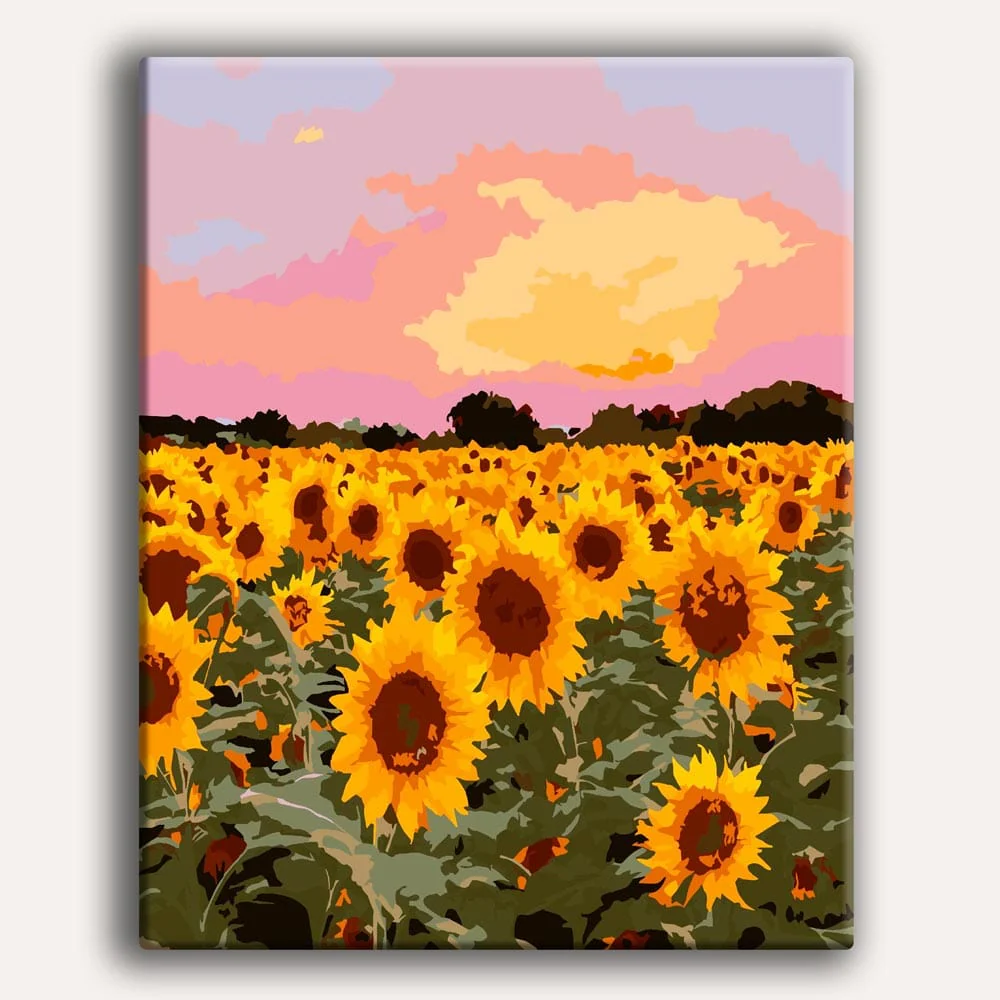 Sunflower Field - Paint By Numbers Kit