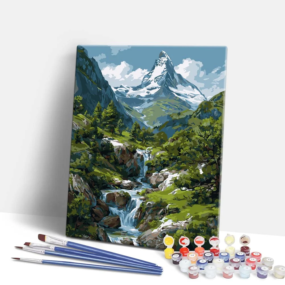 Mountain Stream - Paint By Numbers Kit
