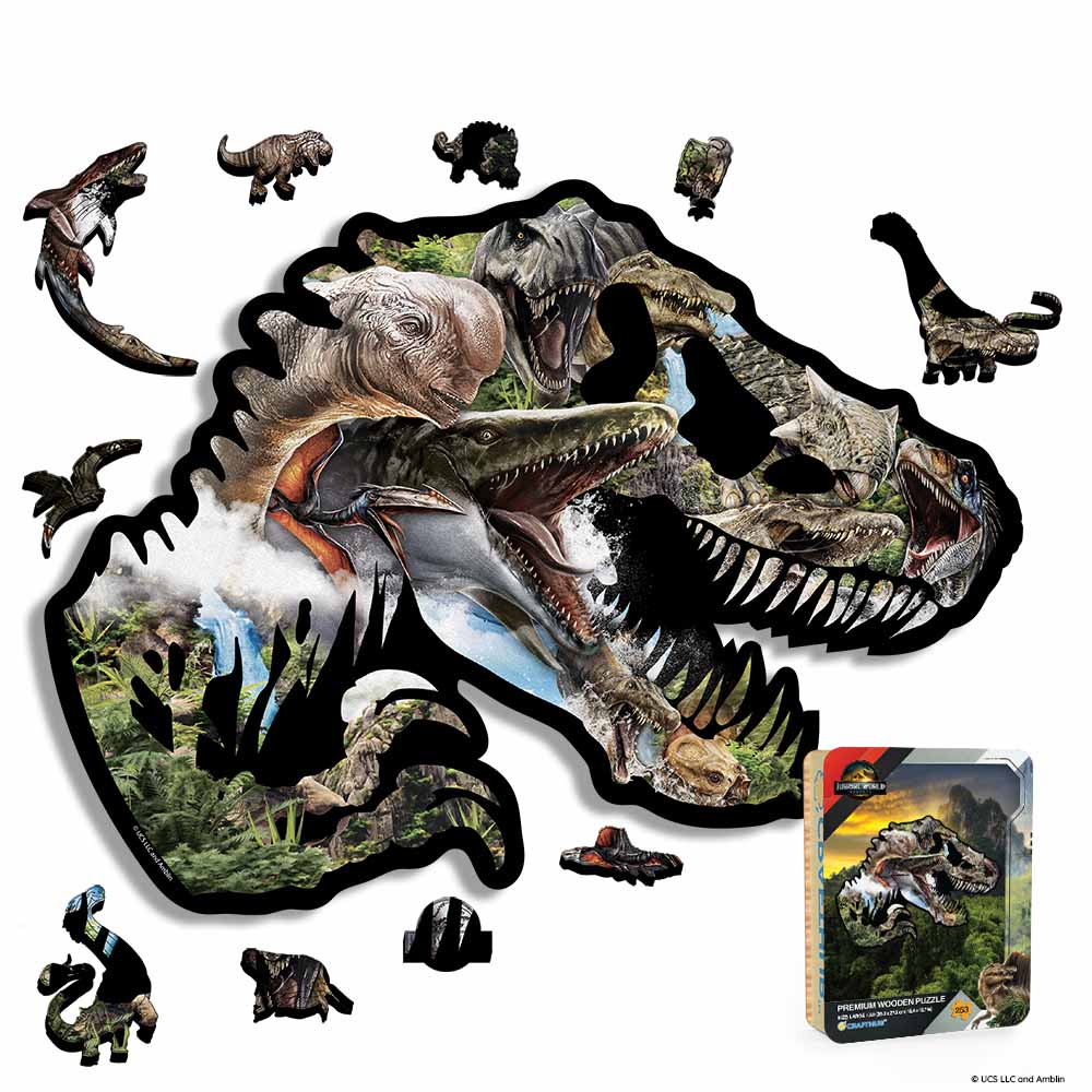 Fossil Fury - Wooden Jigsaw Puzzle