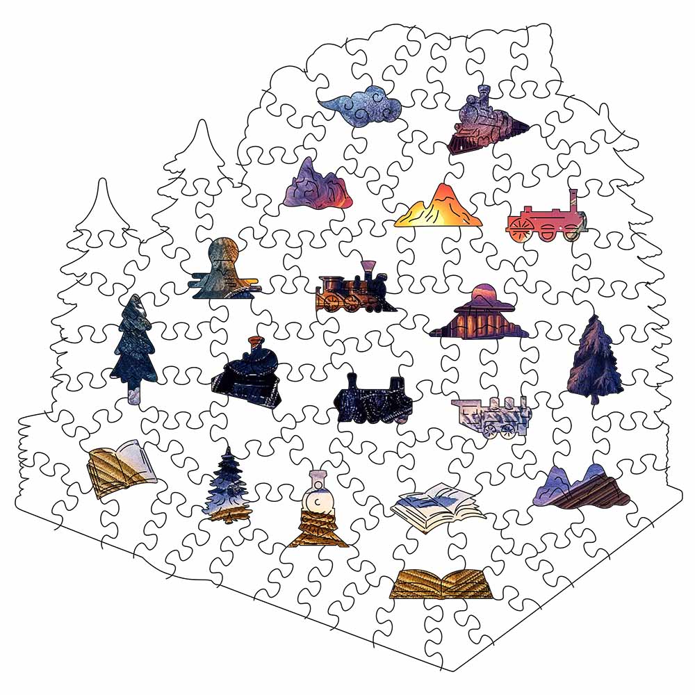 The Winter Train - Jigsaw Puzzle