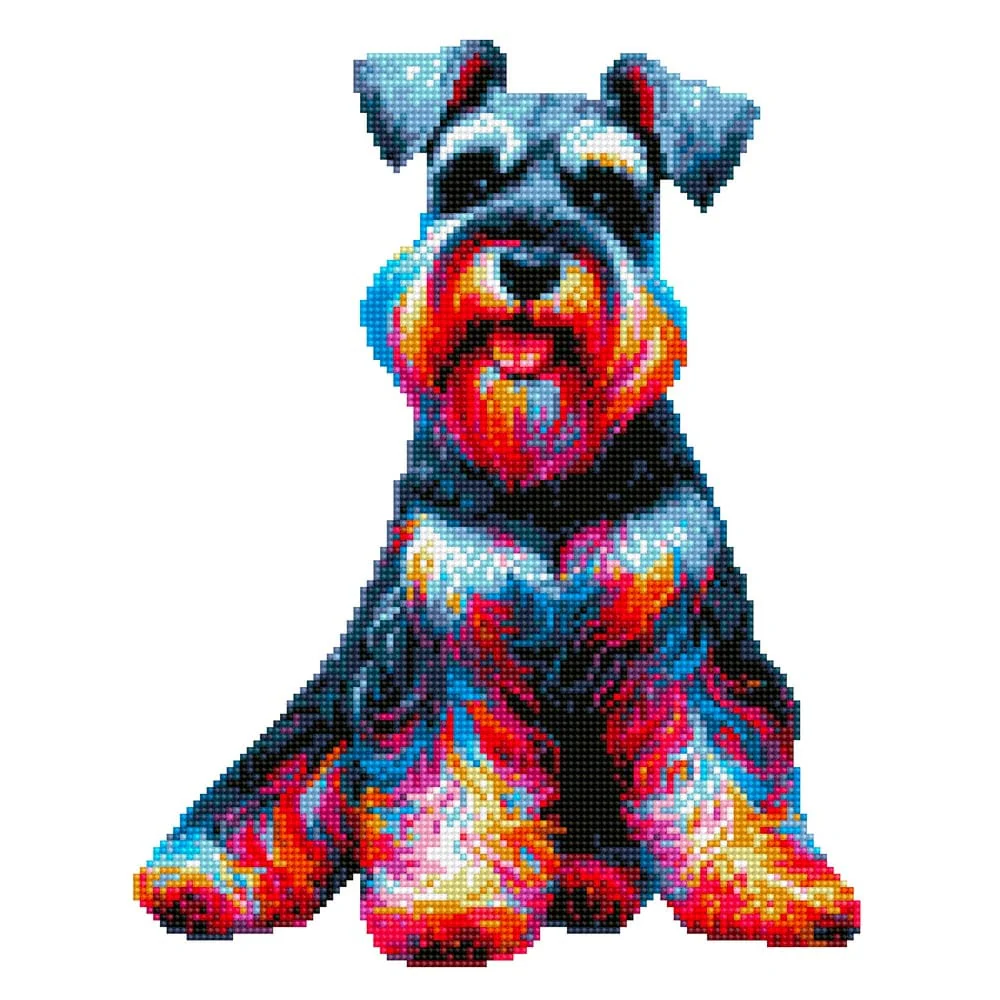 Miniature Schnauzer Dog - Diamond Painting Kit
