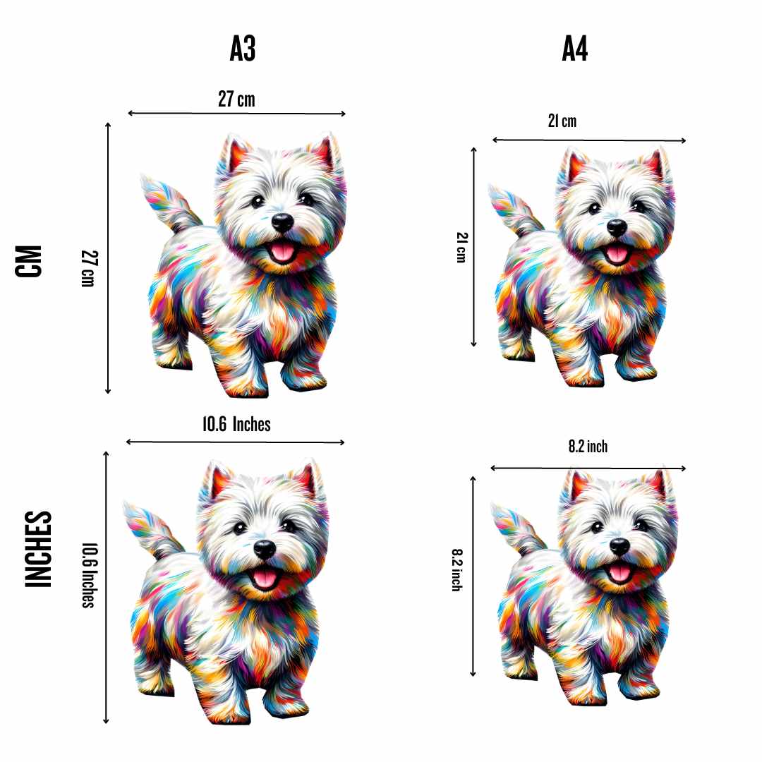 West Highland White Terrier Dog / Westie - Jigsaw Puzzle