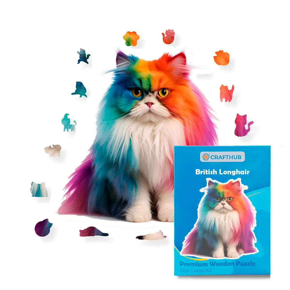 British Longhair Cat - Jigsaw Puzzle