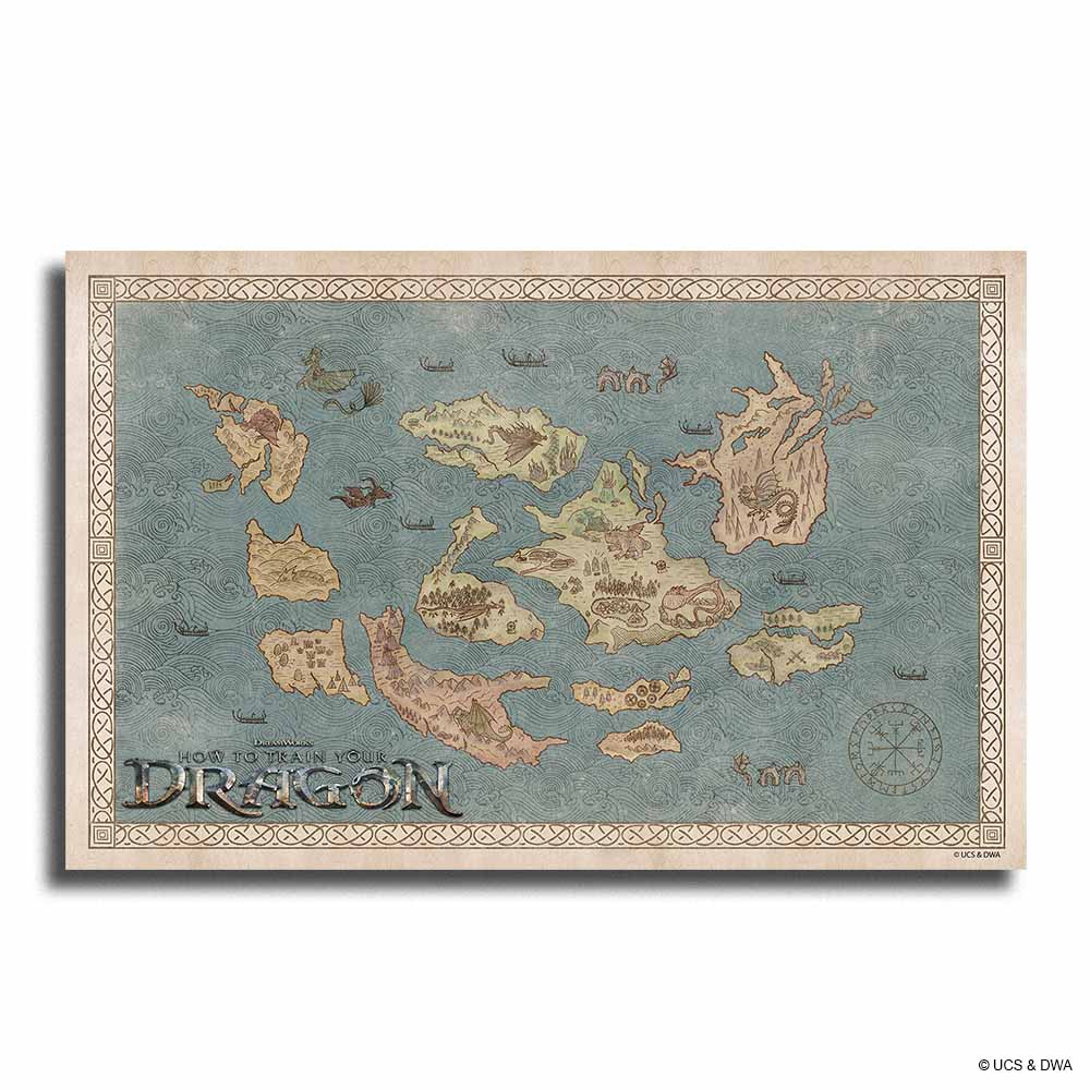 Map of the Dragon World - Wooden Jigsaw Puzzle