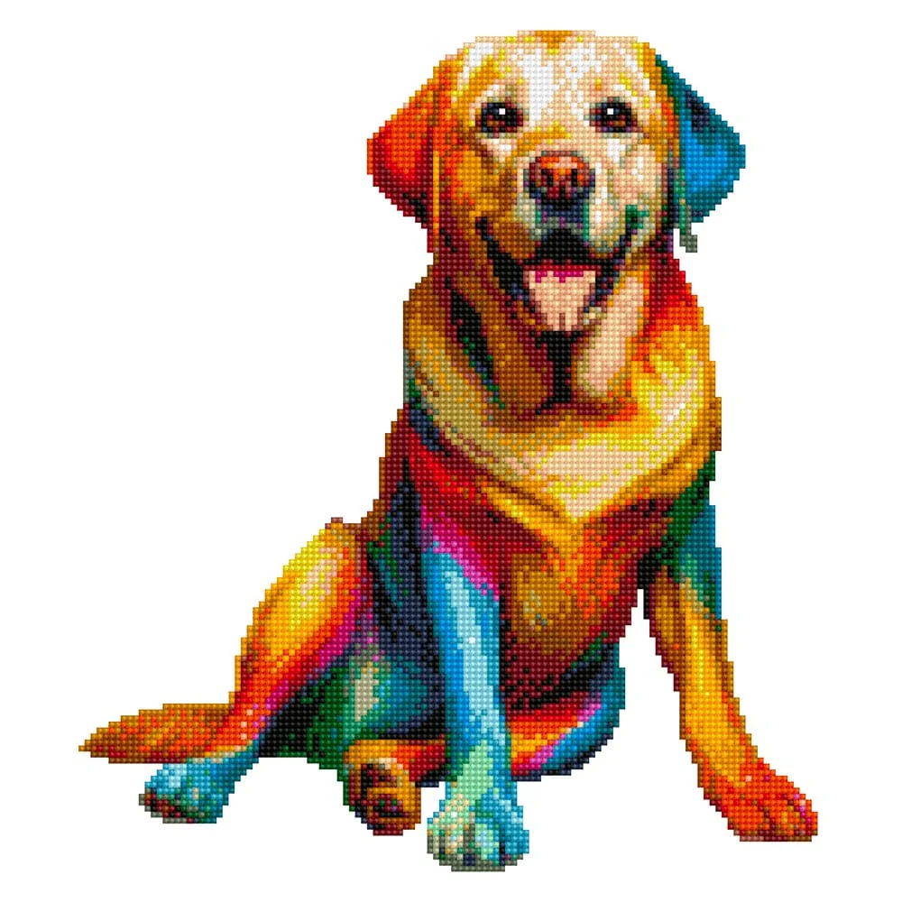 Yellow Labrador Dog - Diamond Painting Kit