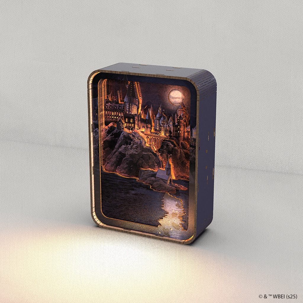 Hogwarts In The Moonlight - 3D DIY Wooden Puzzle Night Lamp