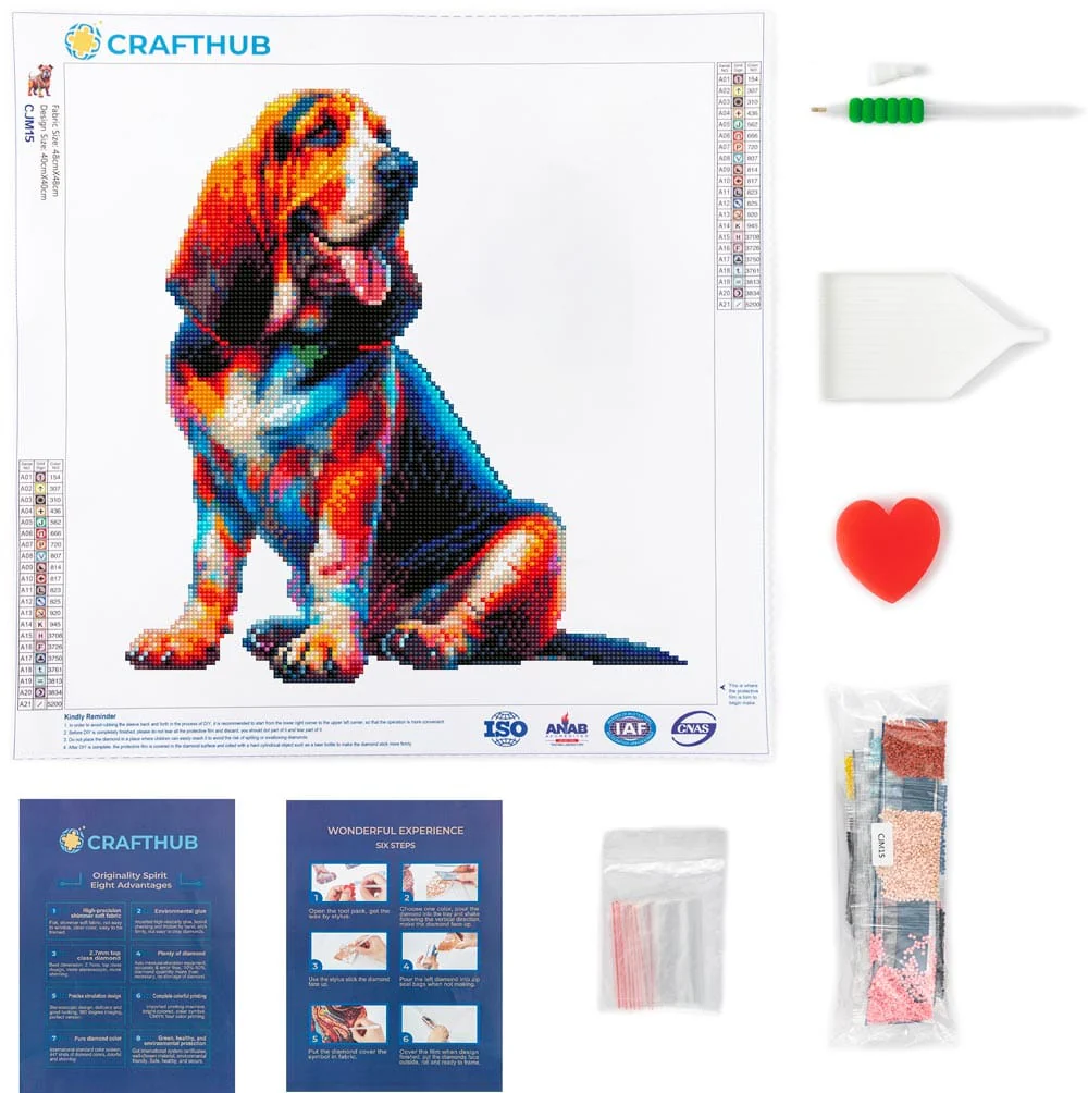 Bloodhound Dog - Diamond Painting Kit