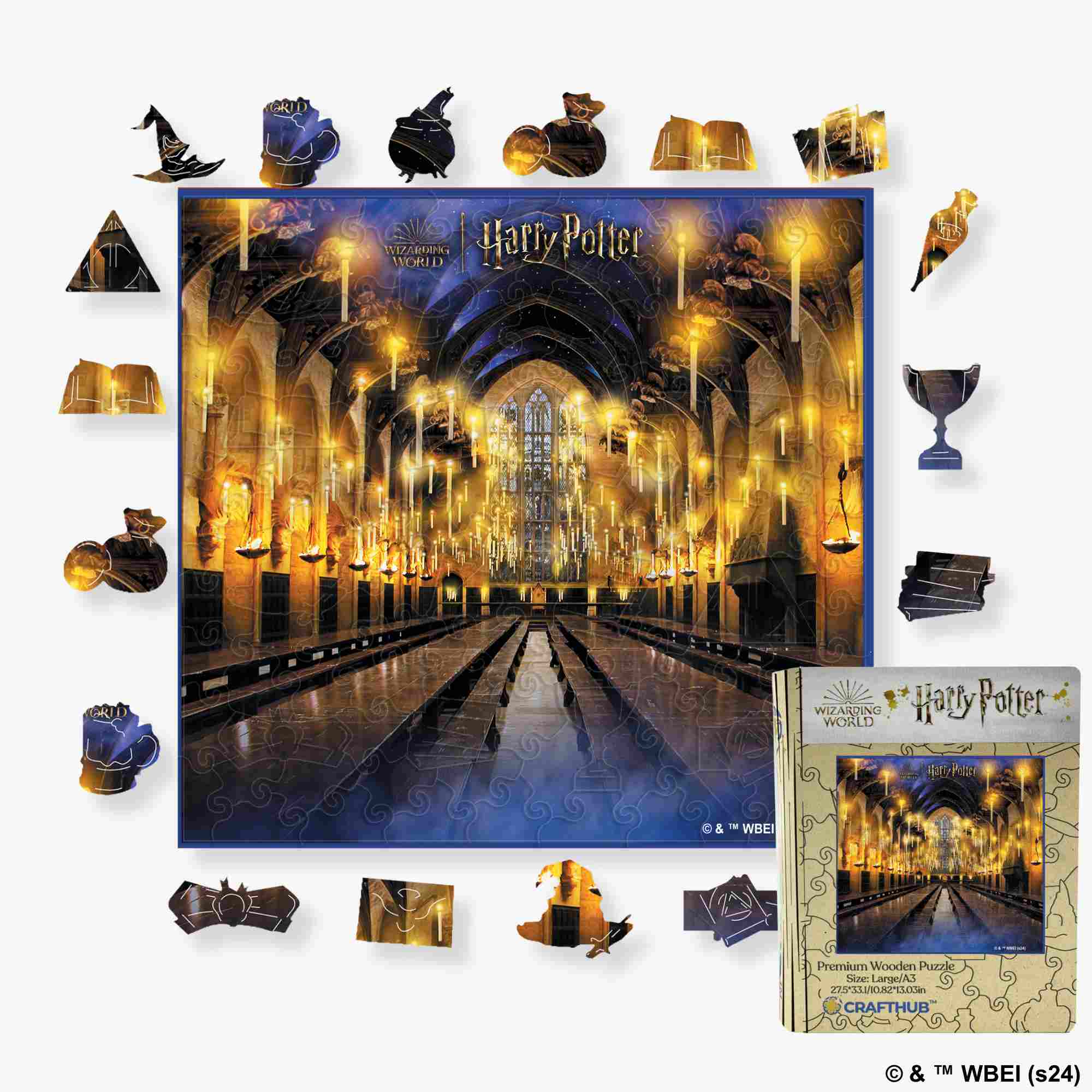 Harry Potter The Great Hall Wooden Jigsaw Puzzle