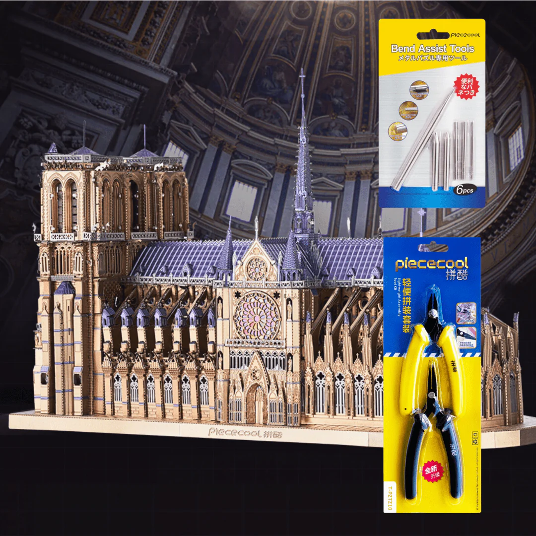 Notre Dame De Paris Church 3D Metal Puzzle