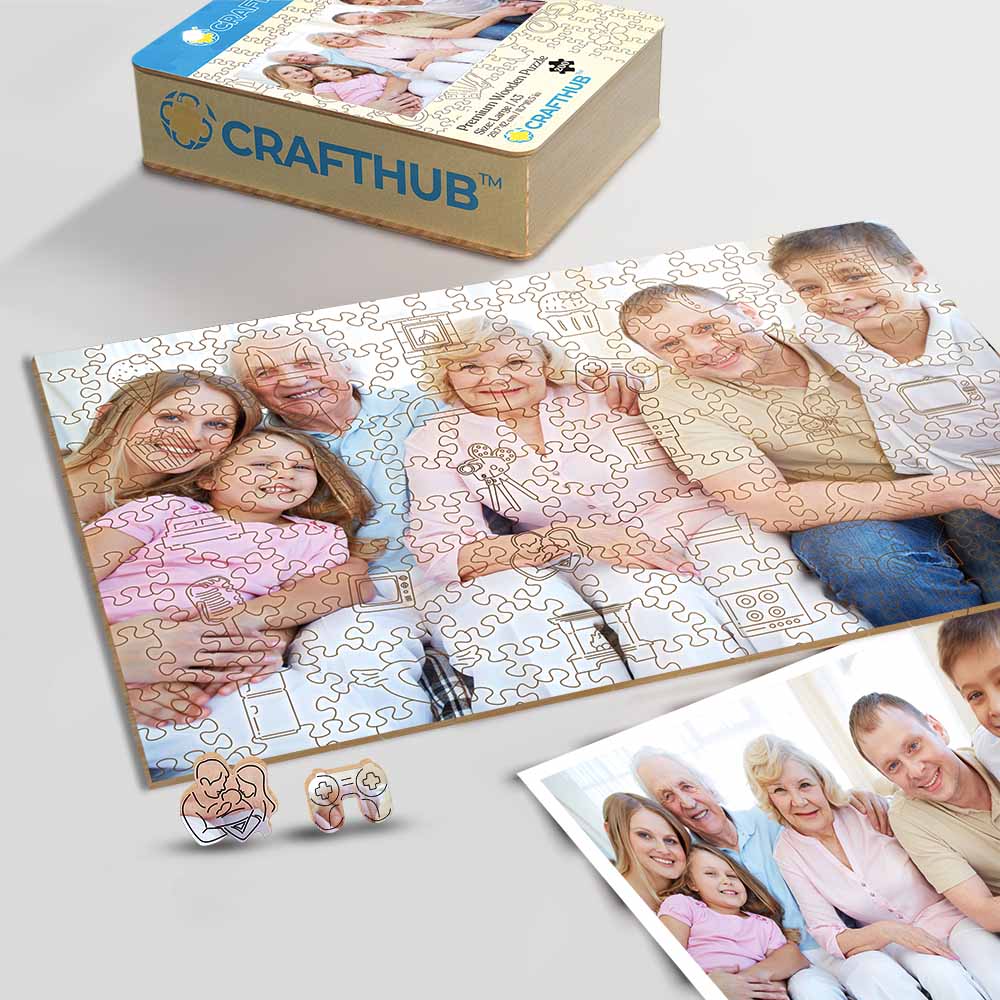 Personalized Wooden Jigsaw Puzzle – Family Life Whimsies