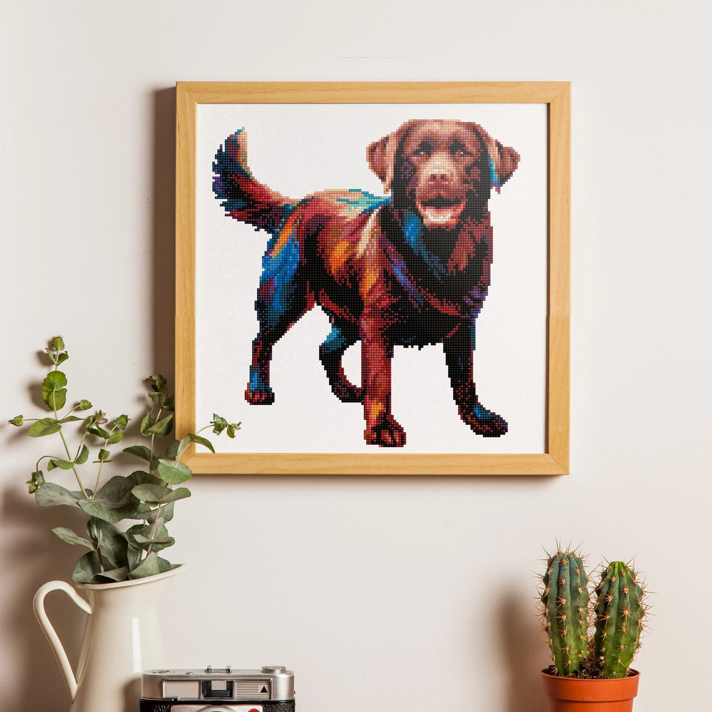 Chocolate Labrador Retriever Dog - Diamond Painting Kit