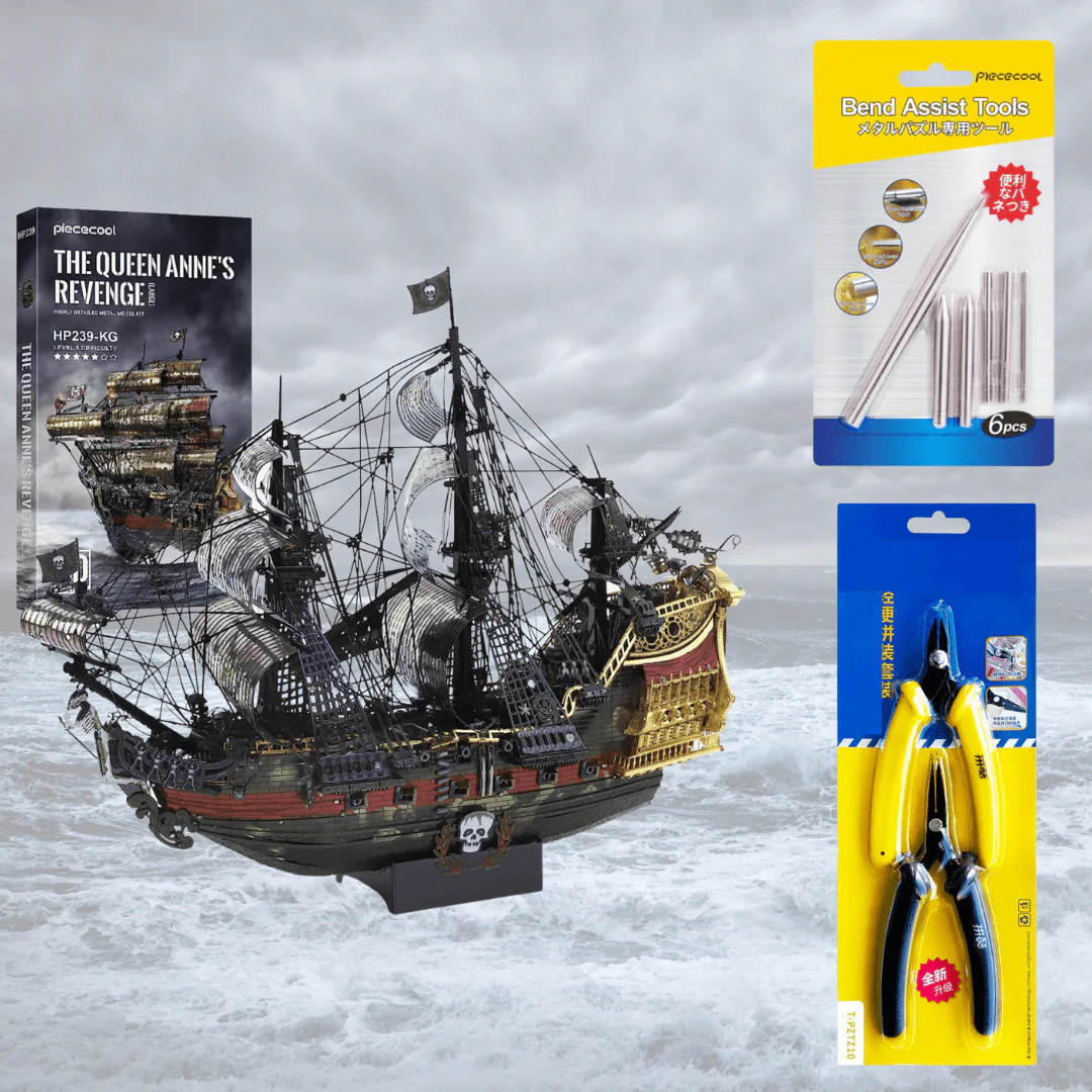 The Queen Anne's Revenge Pirate Ship 3D Watercraft Model