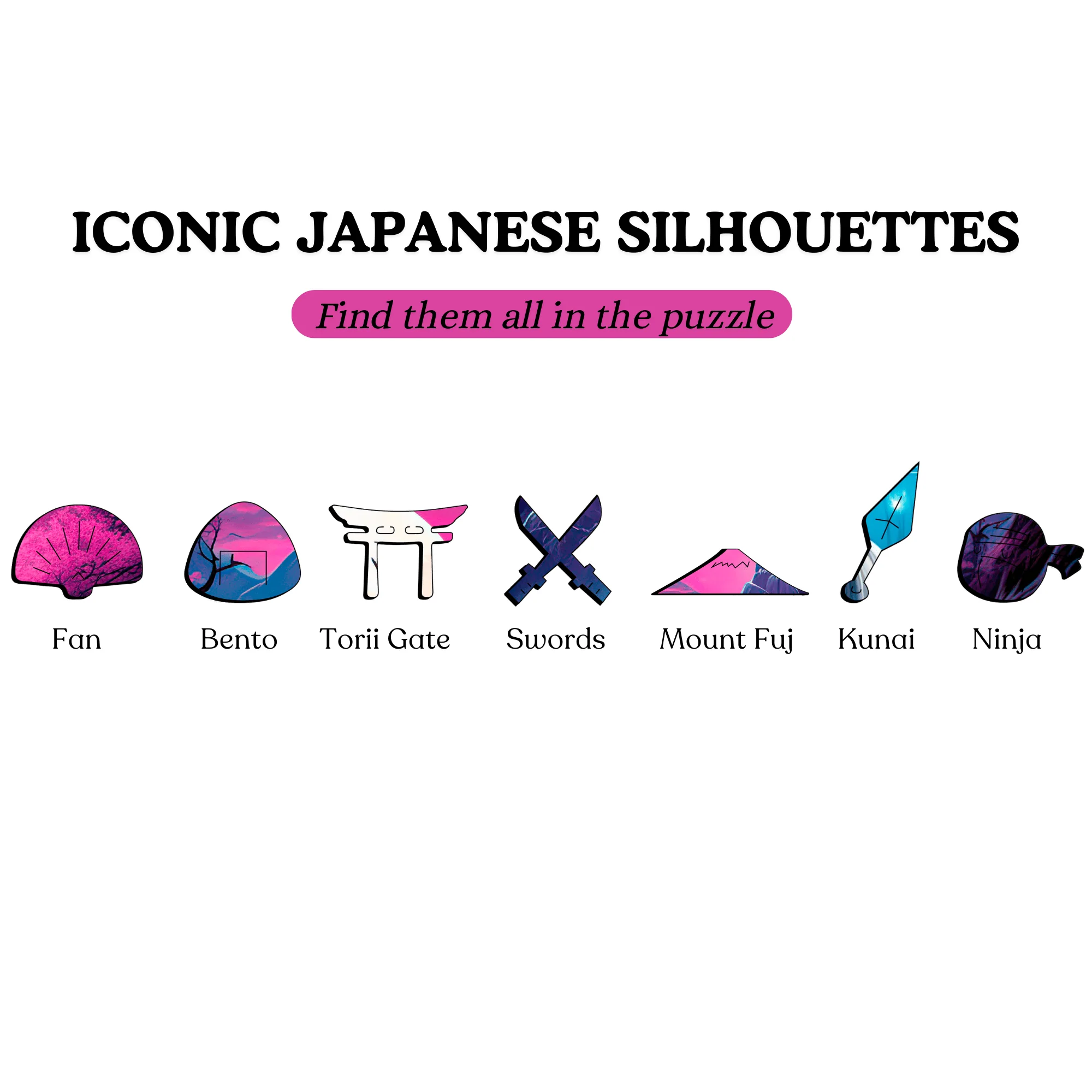 Cherry Blossom Japan Art - Wooden Jigsaw Puzzle