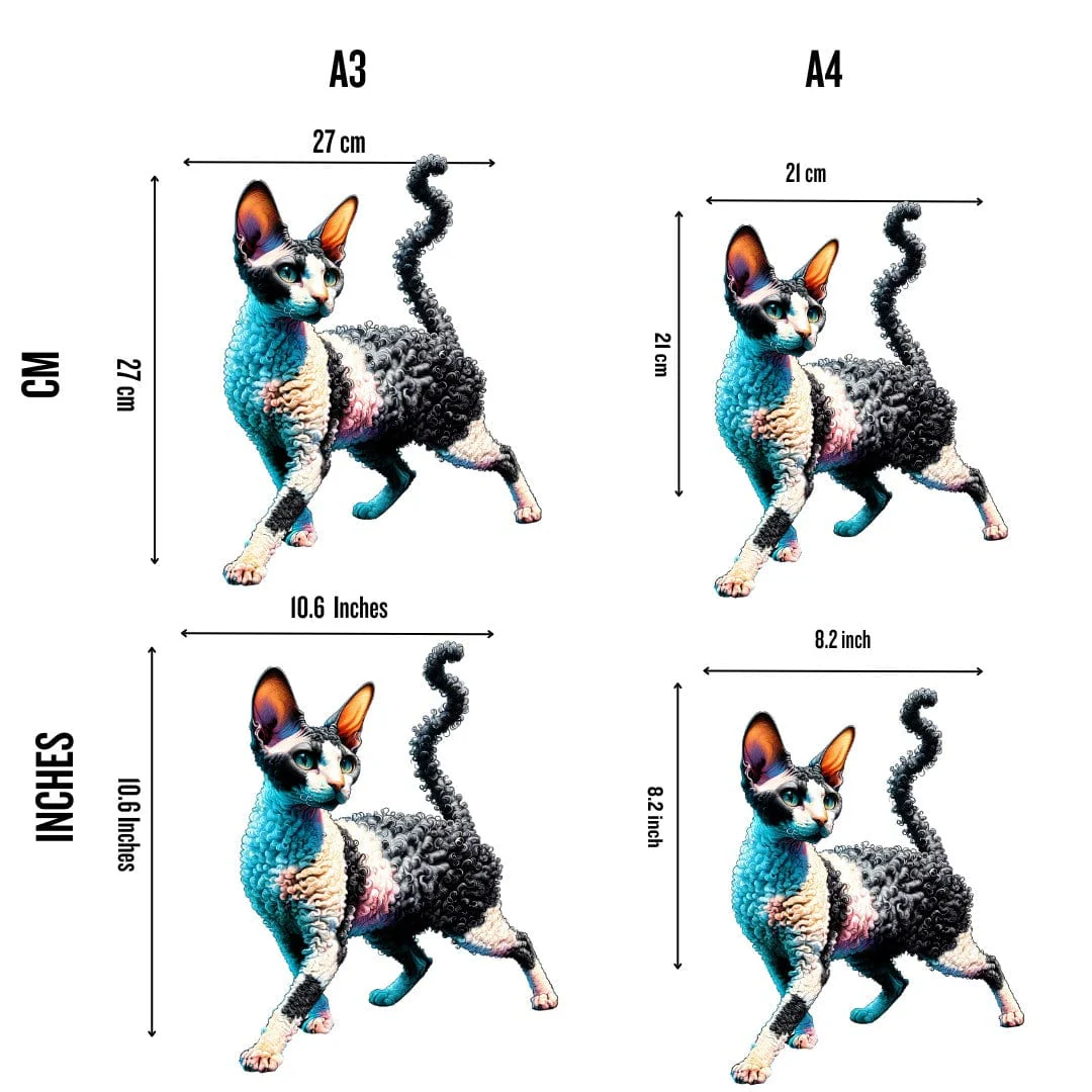 Cornish Rex Cat - Jigsaw Puzzle