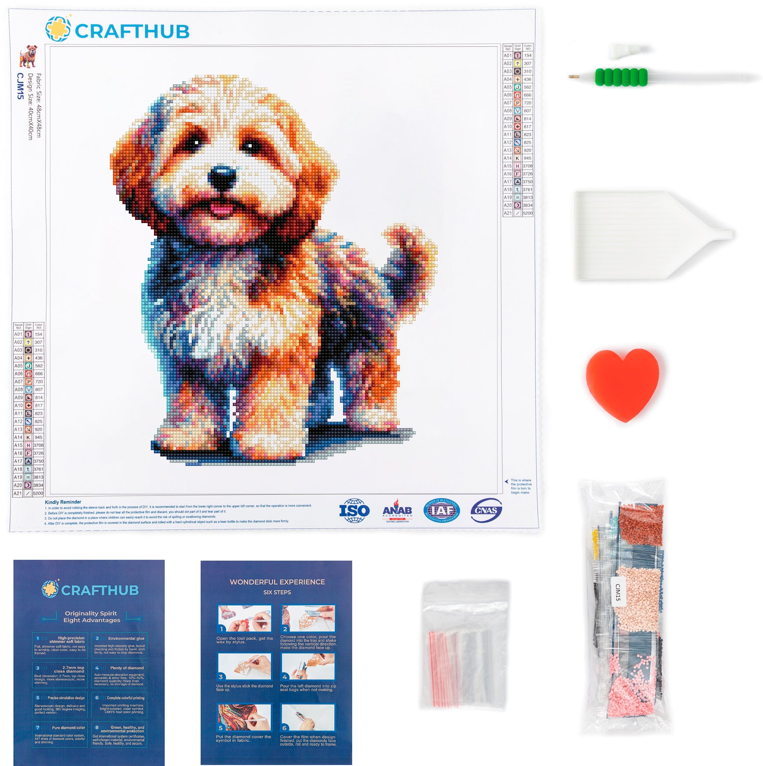 Cavoodle Dog - Diamond Painting Kit