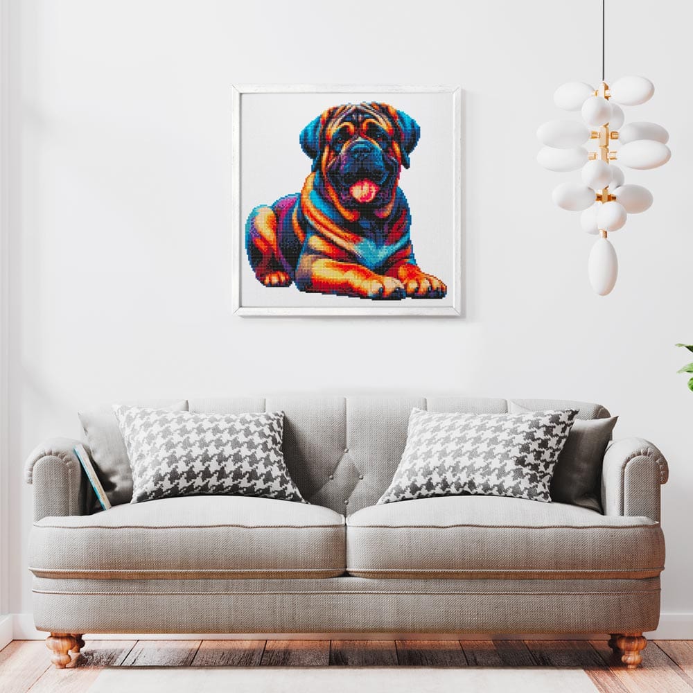 English Mastiff Dog - Diamond Painting Kit