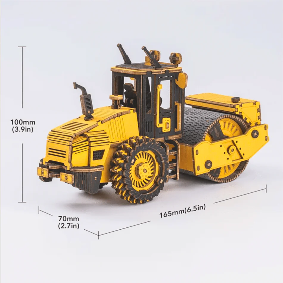 Road Roller Engineering Vehicle 3D Puzzle