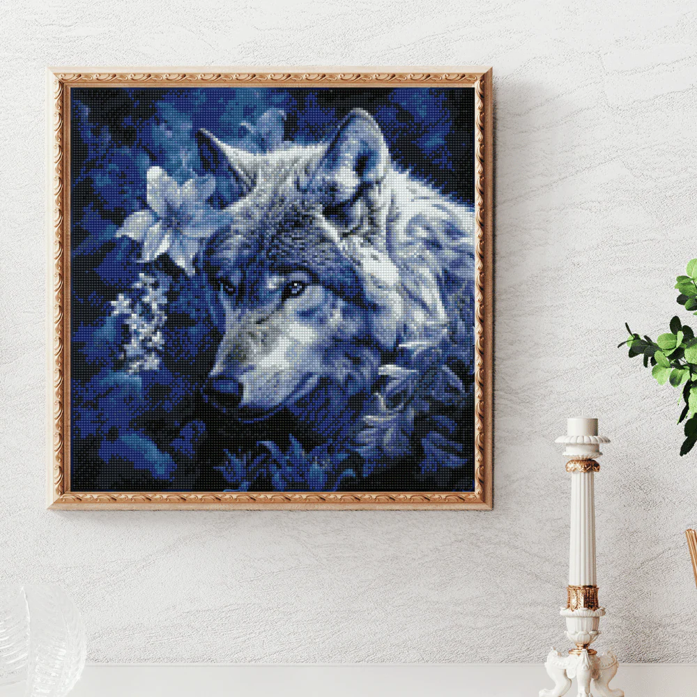Blossom Wolf - Diamond Painting Kit