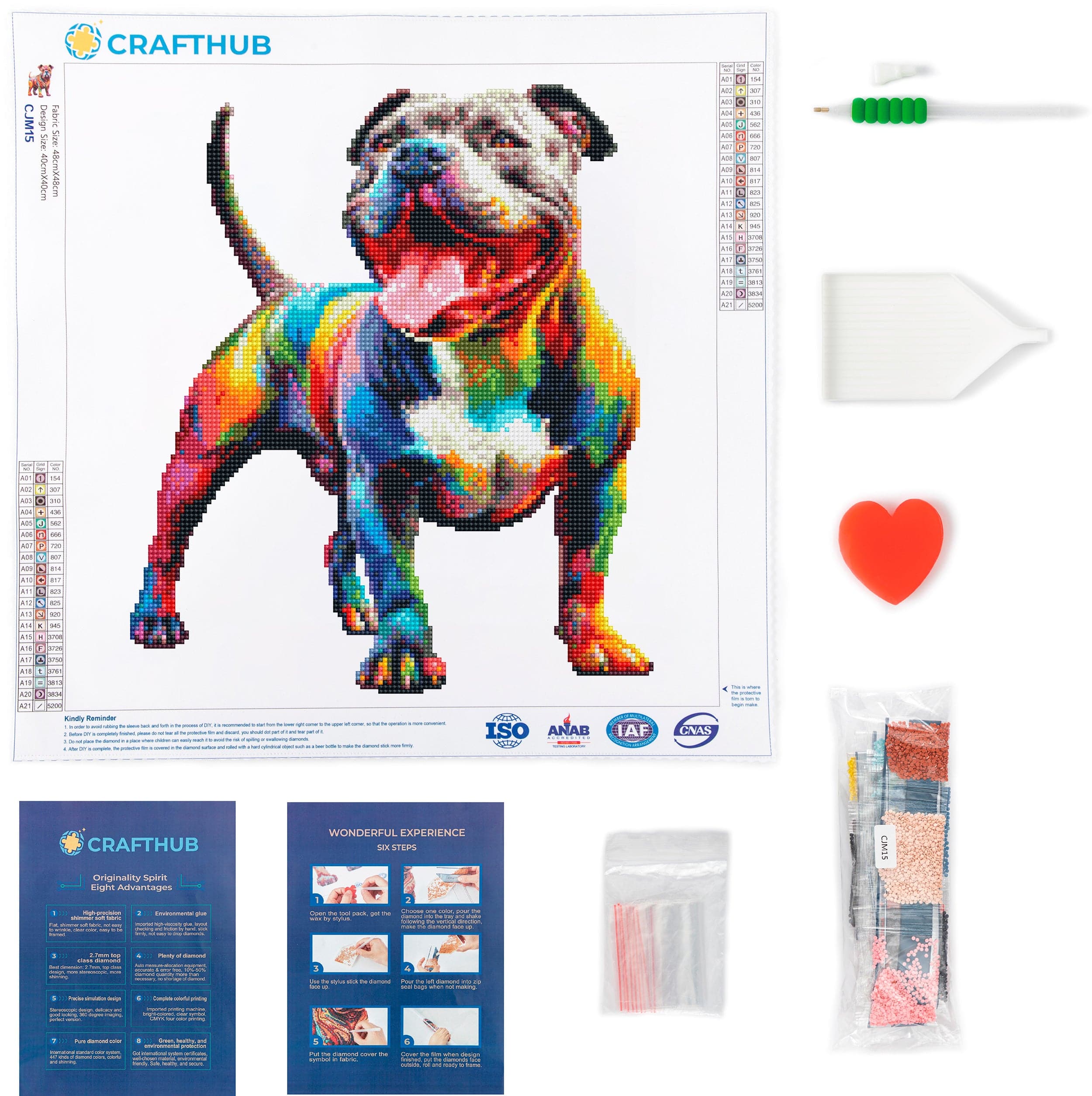 Pitbull Dog - Diamond Painting Kit