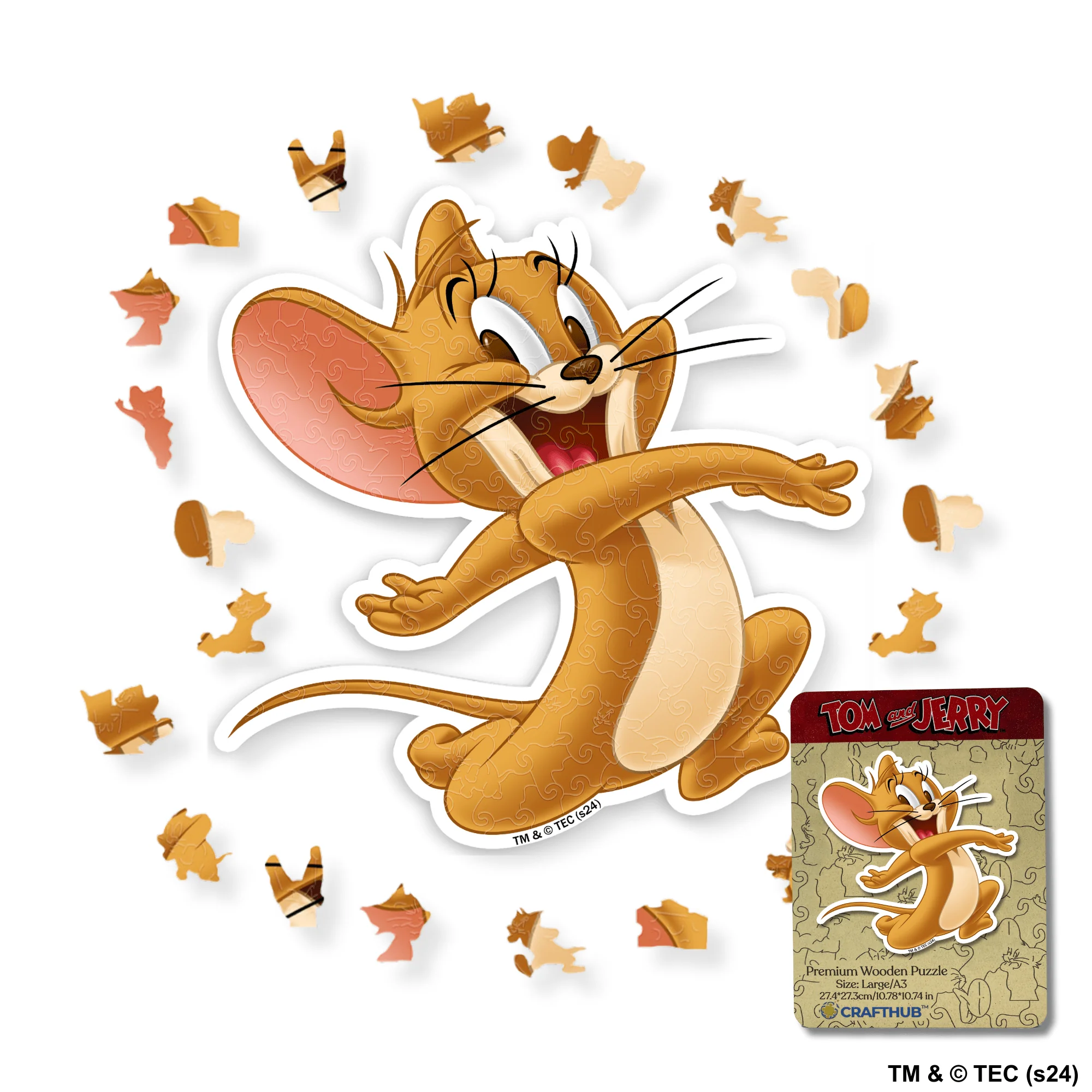 Playful Jerry Wooden Jigsaw Puzzle