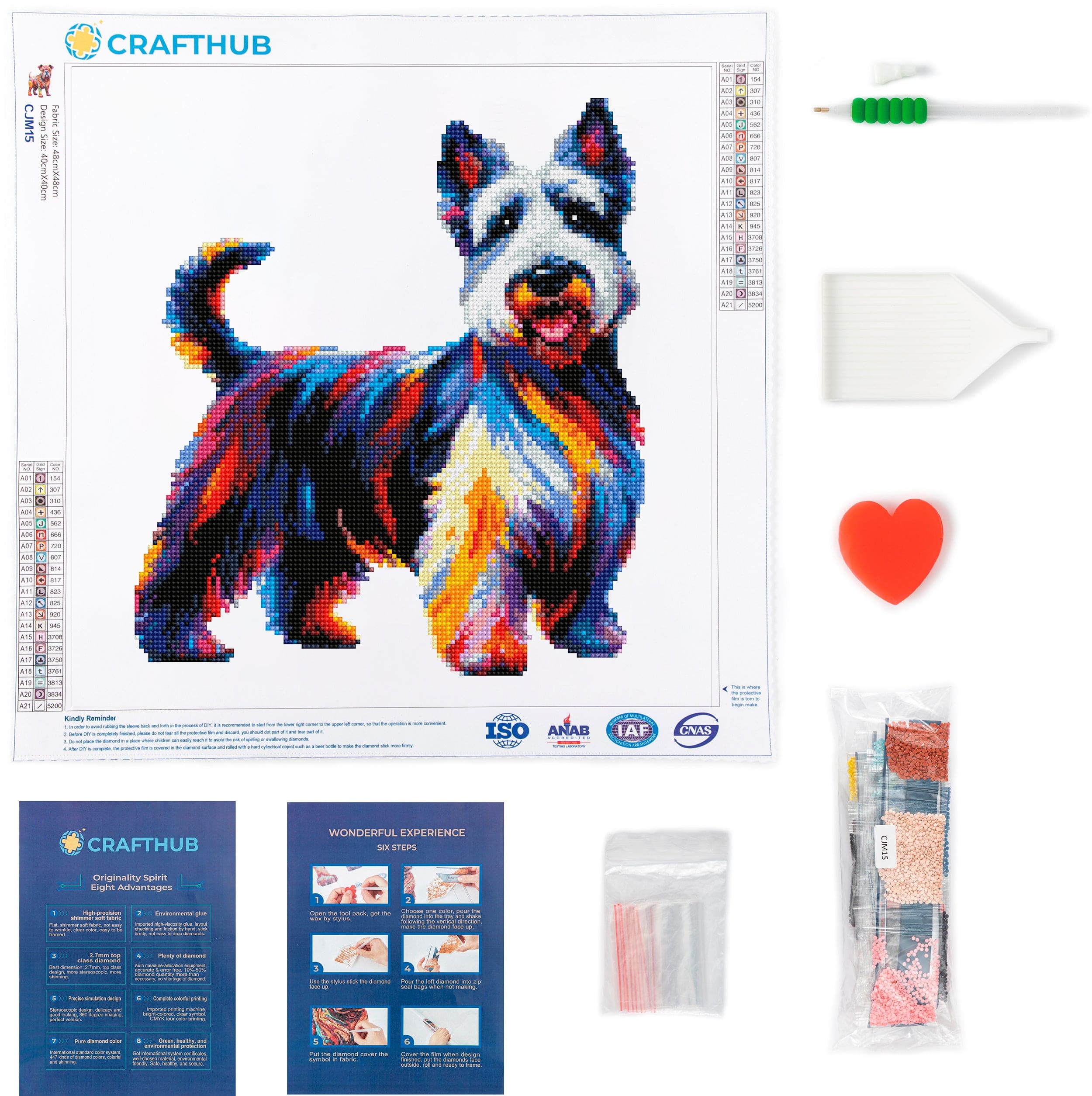 Scottish Terrier / Scottie Dog - Diamond Painting Kit