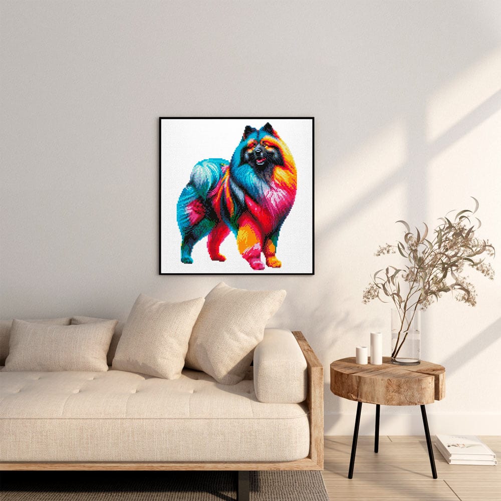 Keeshond Dog - Diamond Painting Kit