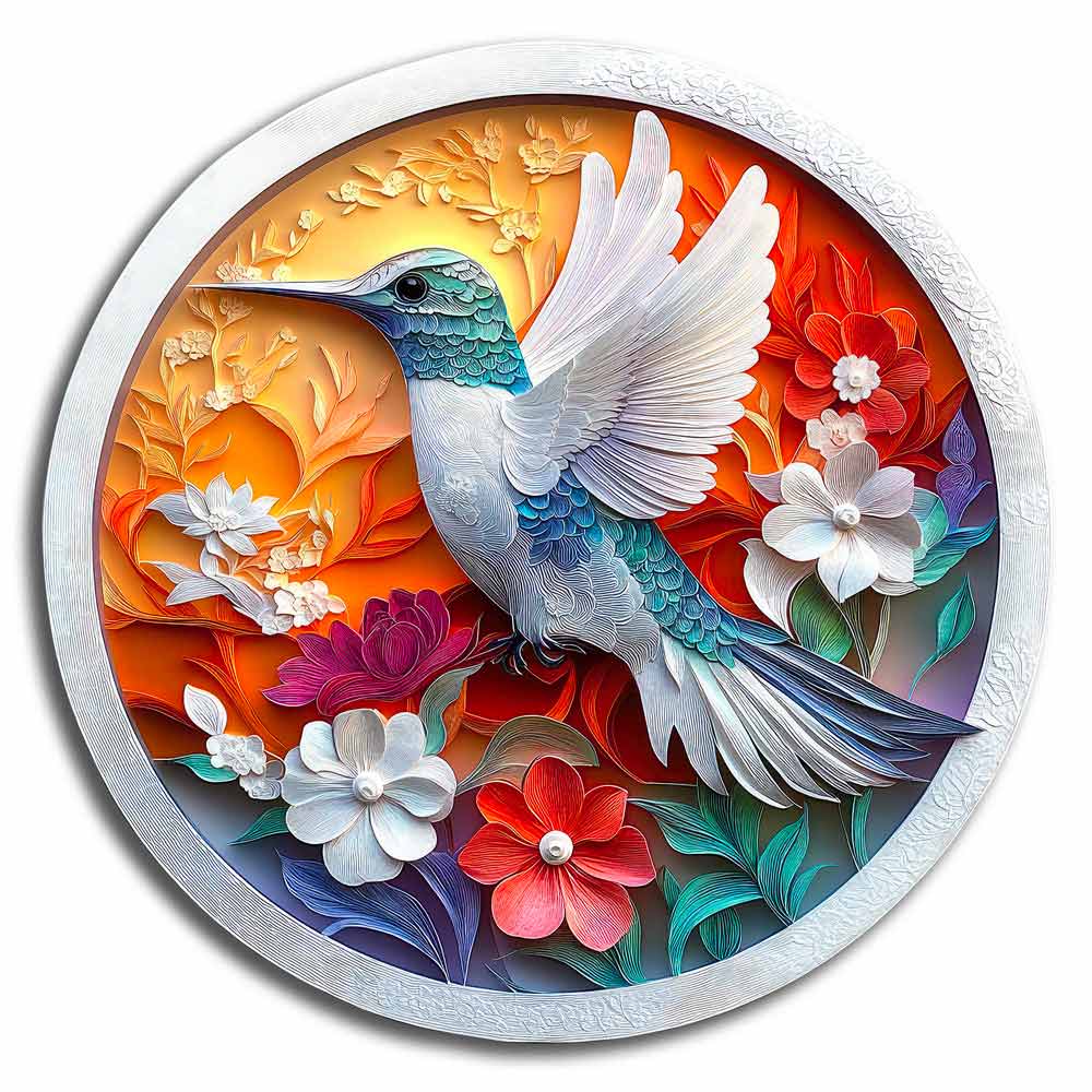 Floral Hummingbird - Jigsaw Puzzle