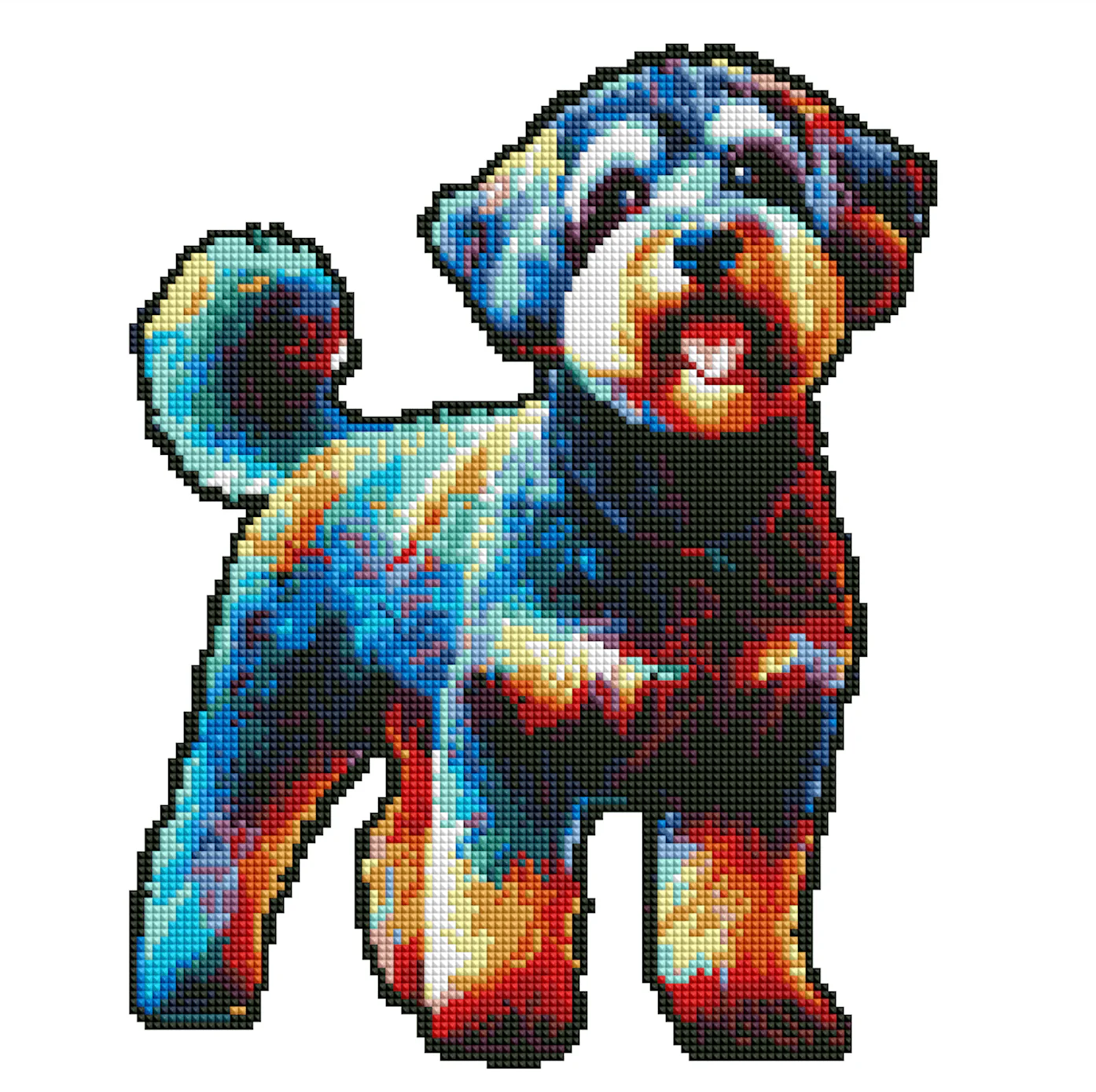Schnoodle Dog - Diamond Painting Kit