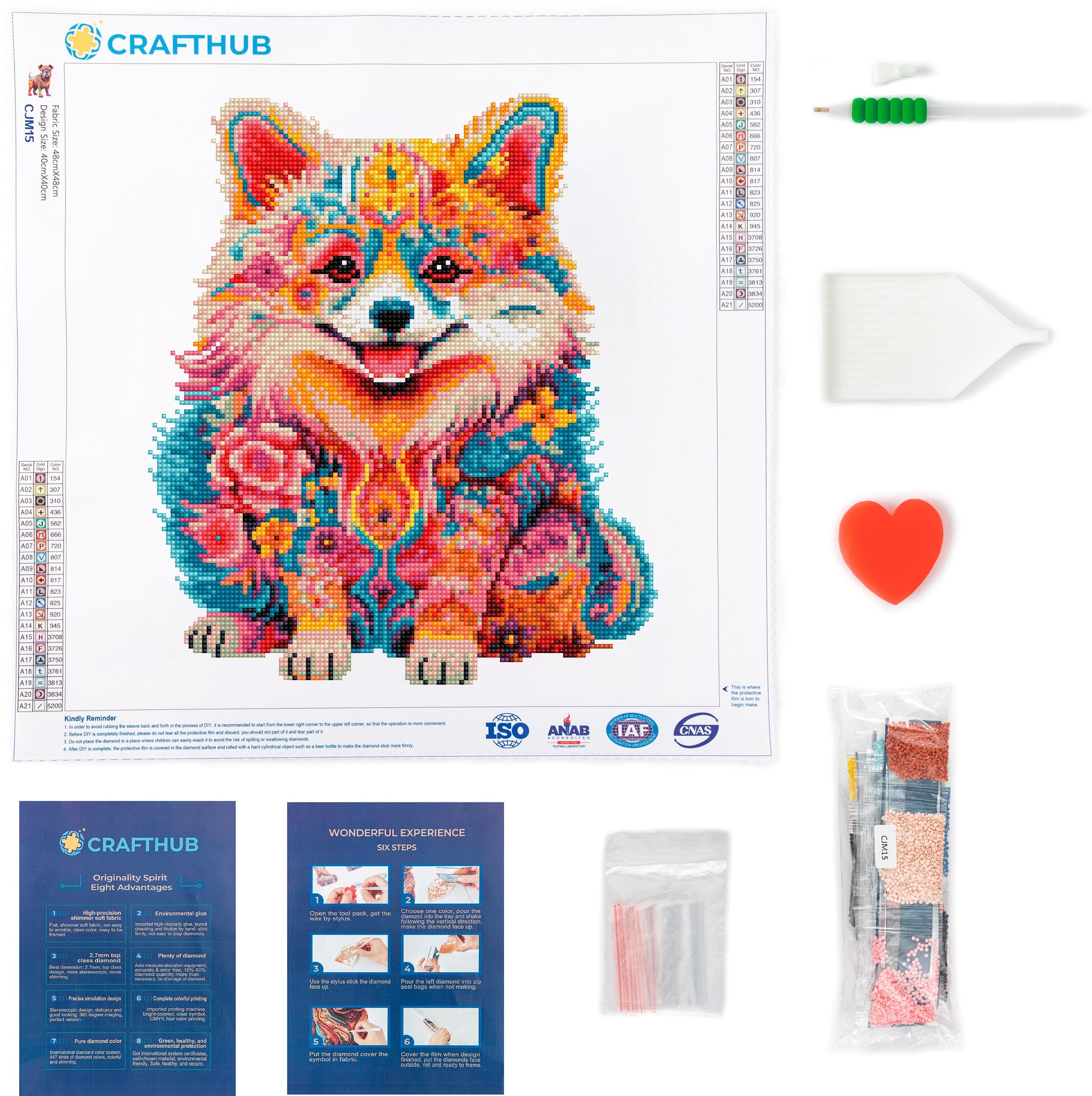 Pomeranian Dog - Diamond Painting Kit