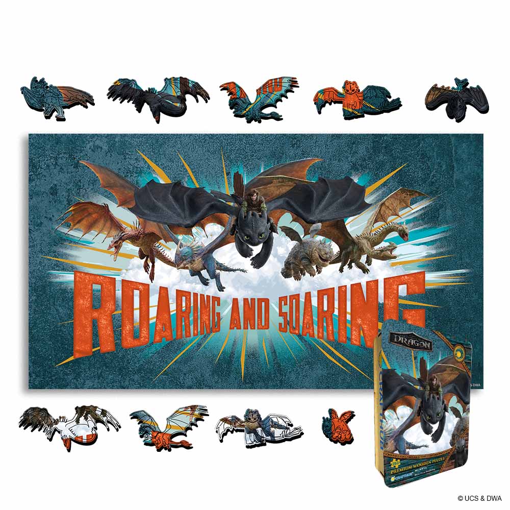 Roaring And Soaring - Wooden Jigsaw Puzzle