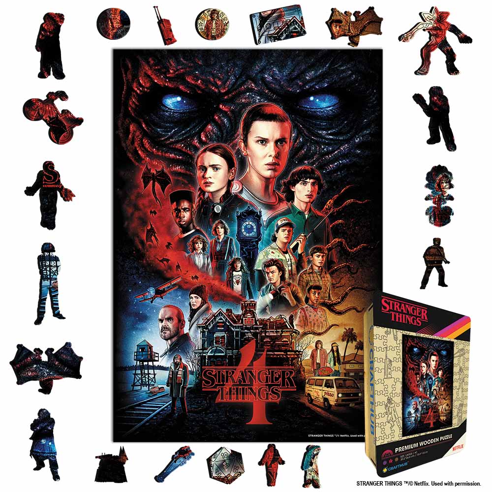 Fight for Hawkins - Wooden Jigsaw Puzzle