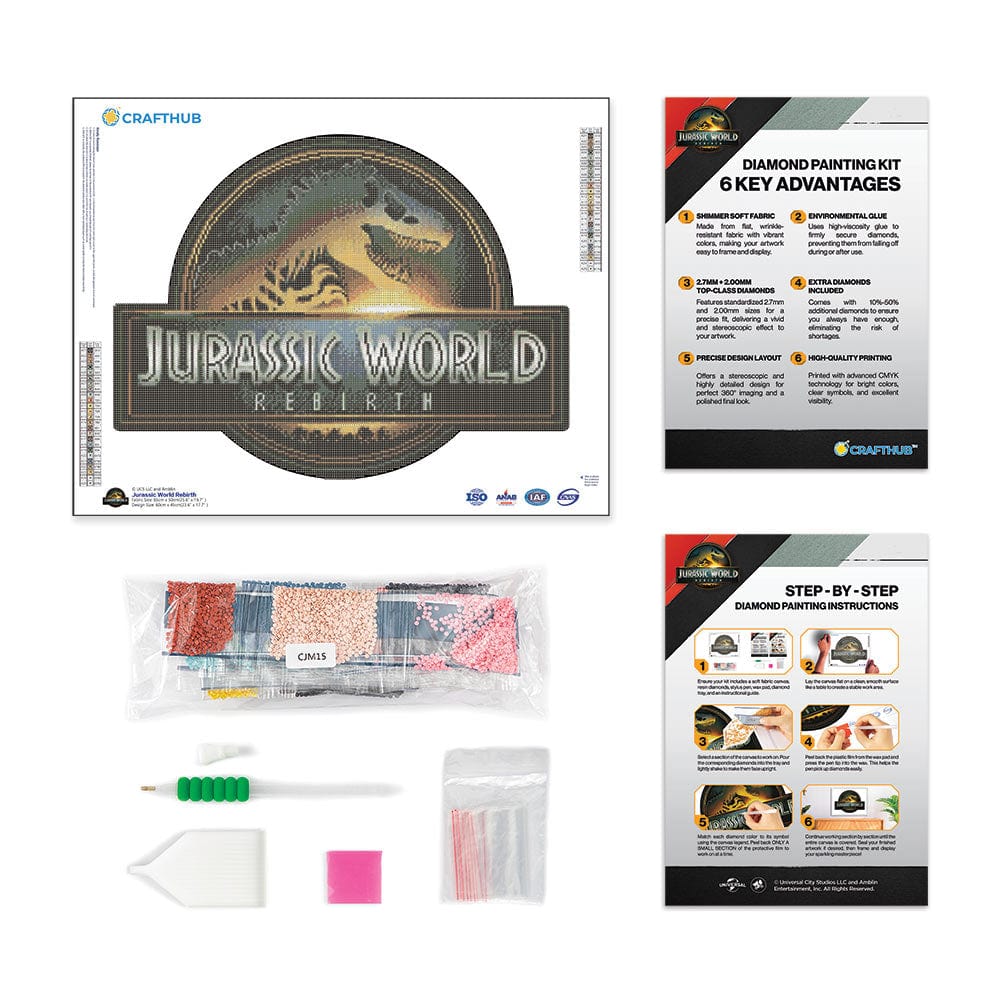 Jurassic World Rebirth - Diamond Painting Kit