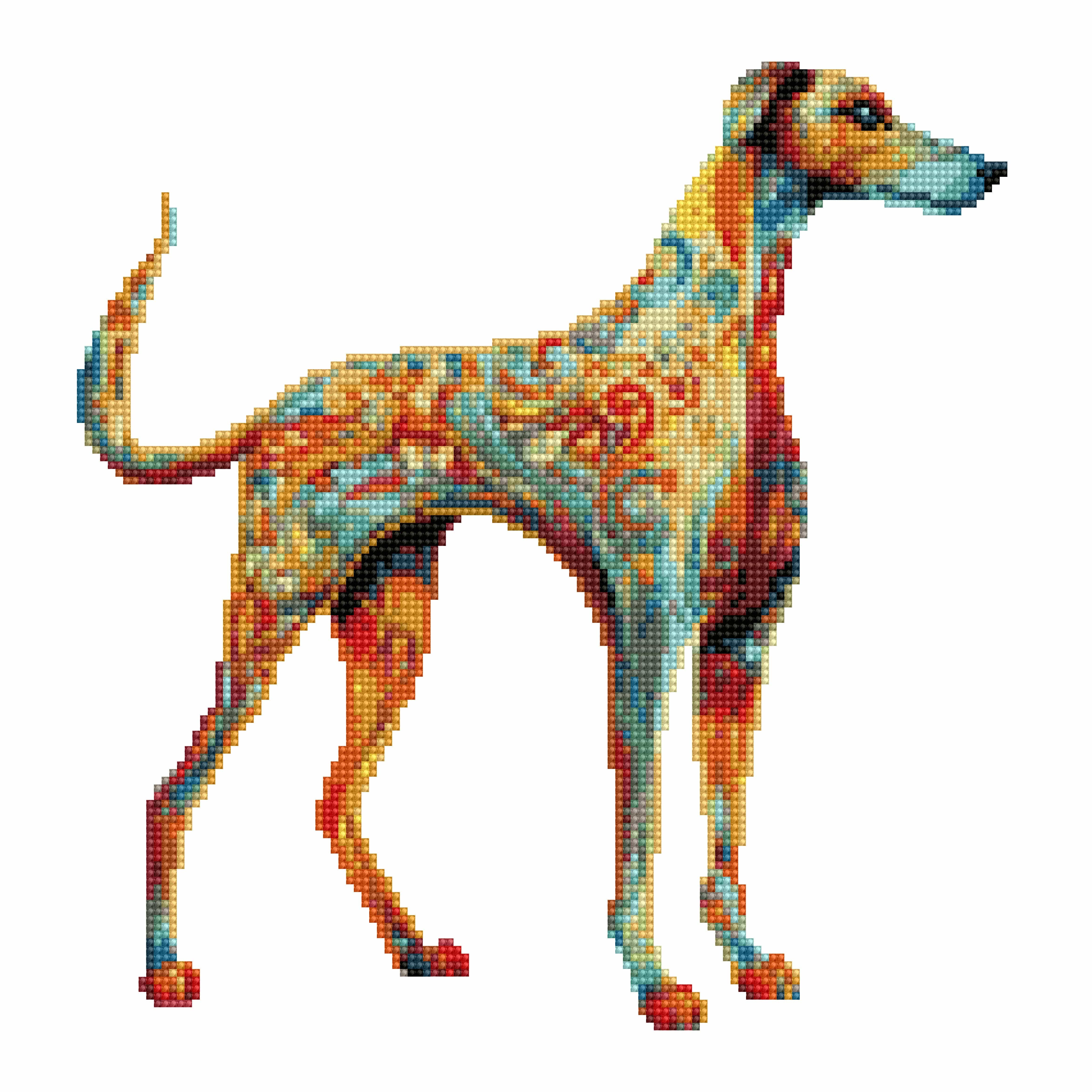 Greyhound Dog - Diamond Painting Kit