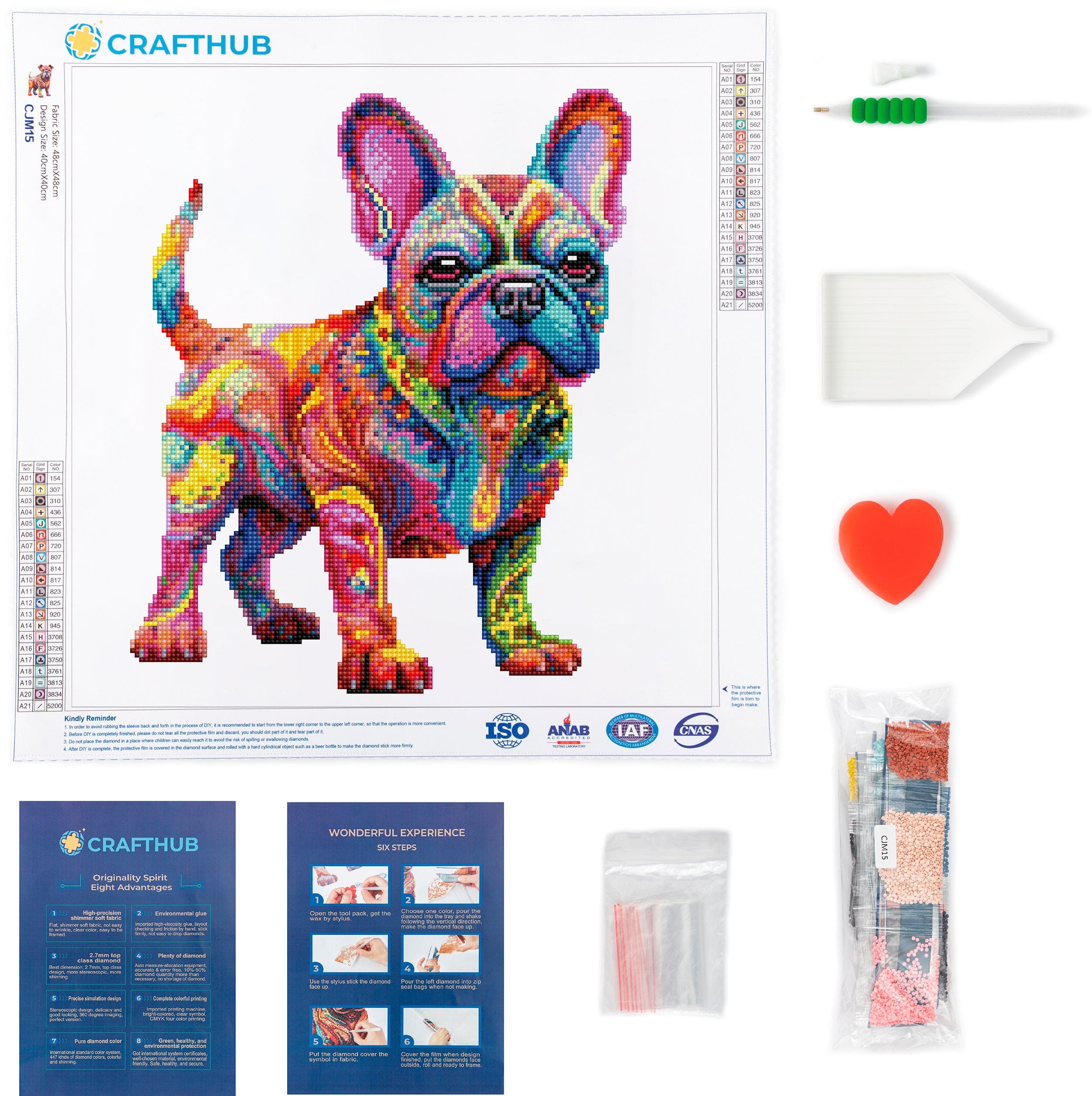 French Bulldog / Frenchie - Diamond Painting Kit