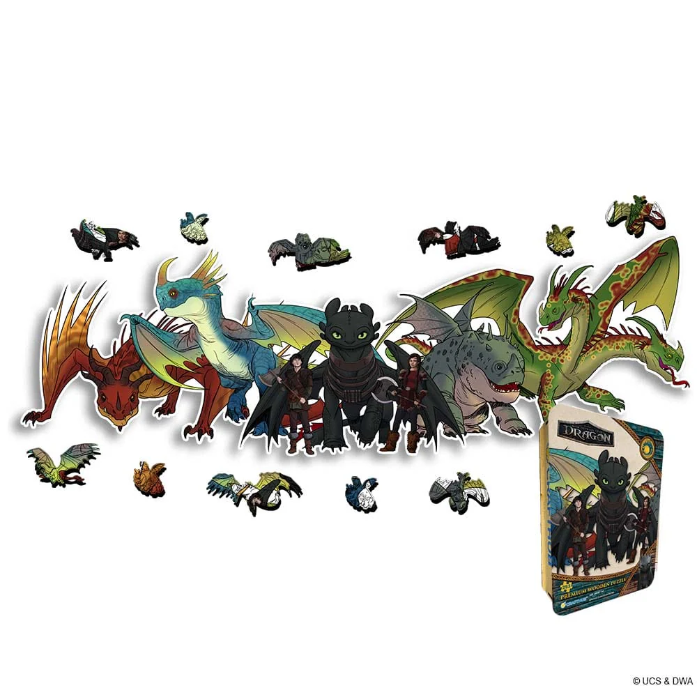 The Dragon Rider Team - Wooden Jigsaw Puzzle