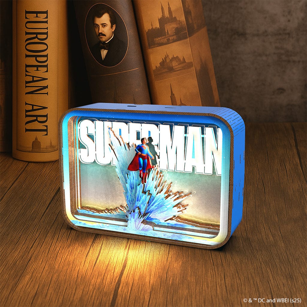 Superman - 3D DIY Wooden Puzzle Night Lamp