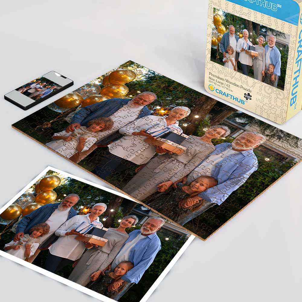 Personalized Wooden Jigsaw Puzzle – Happy Birthday
