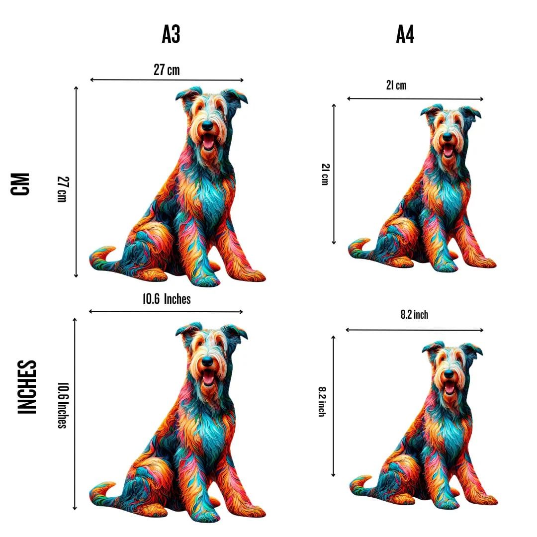 Irish Wolfhound Dog - Jigsaw Puzzle