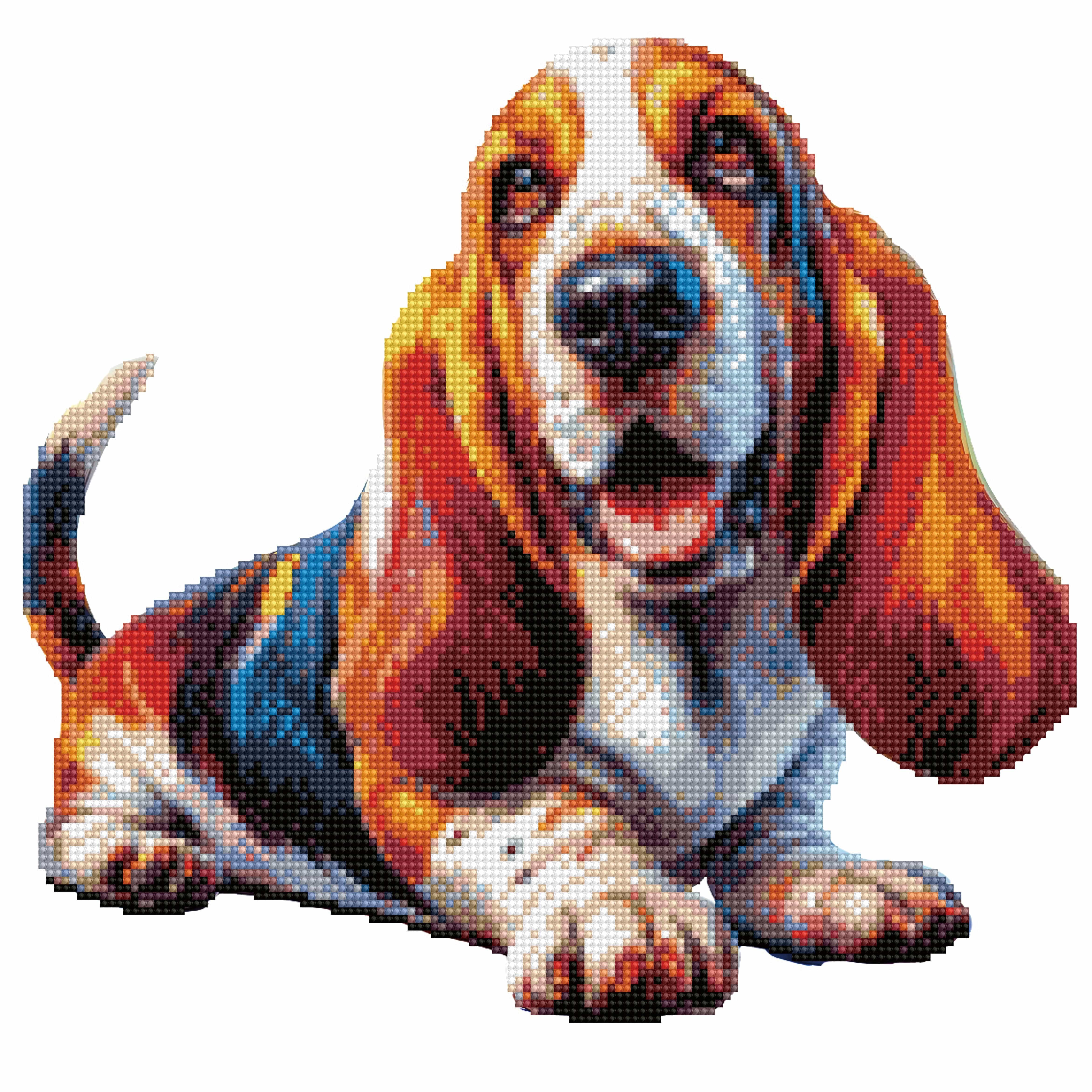 Basset Hound Dog - Diamond Painting Kit