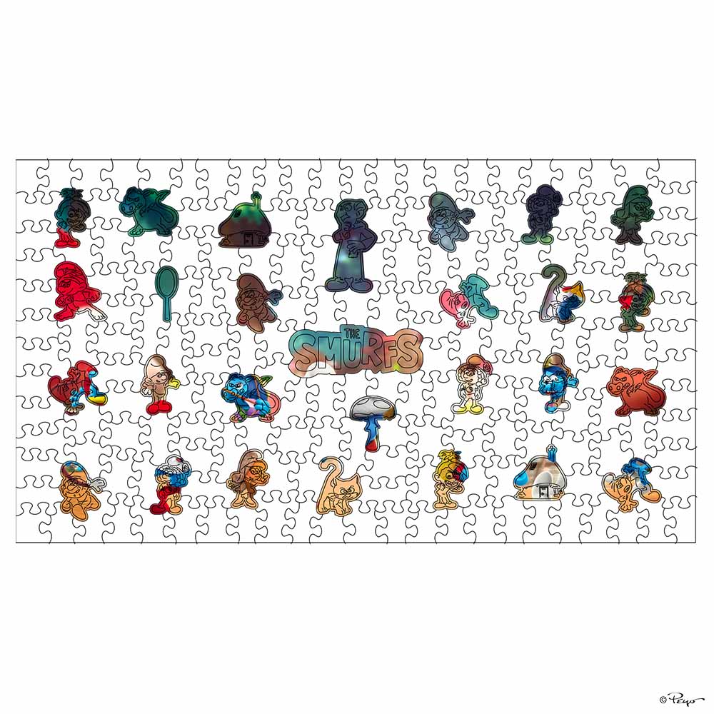 Smurfs' Village - Wooden Jigsaw Puzzle