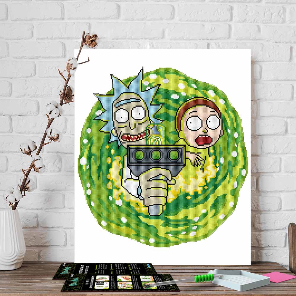 Rick & Morty - Diamond Painting Kit